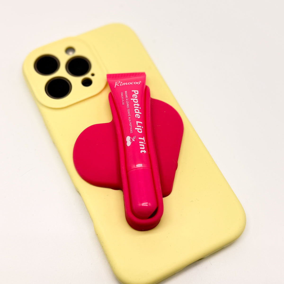 Heart Phone Lip Gloss Holder with Peptide Lip Tint-340 Other Accessories-Love and Repeat-Heathered Boho Boutique, Women's Fashion and Accessories in Palmetto, FL
