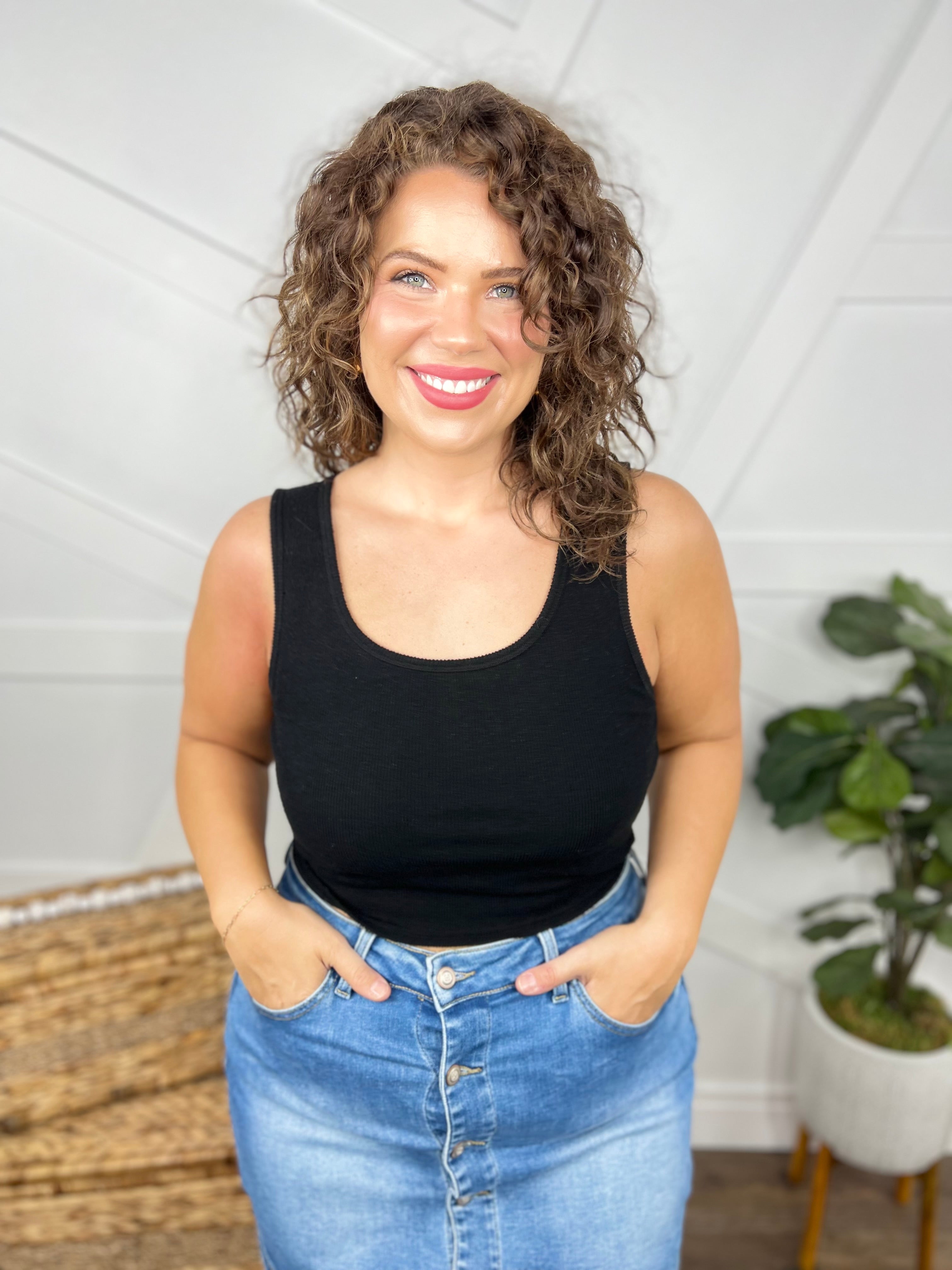 Doorbuster: Knock Out No Bra Needed Crop Top-100 Tank/Crop Tops-White Birch-Heathered Boho Boutique, Women's Fashion and Accessories in Palmetto, FL