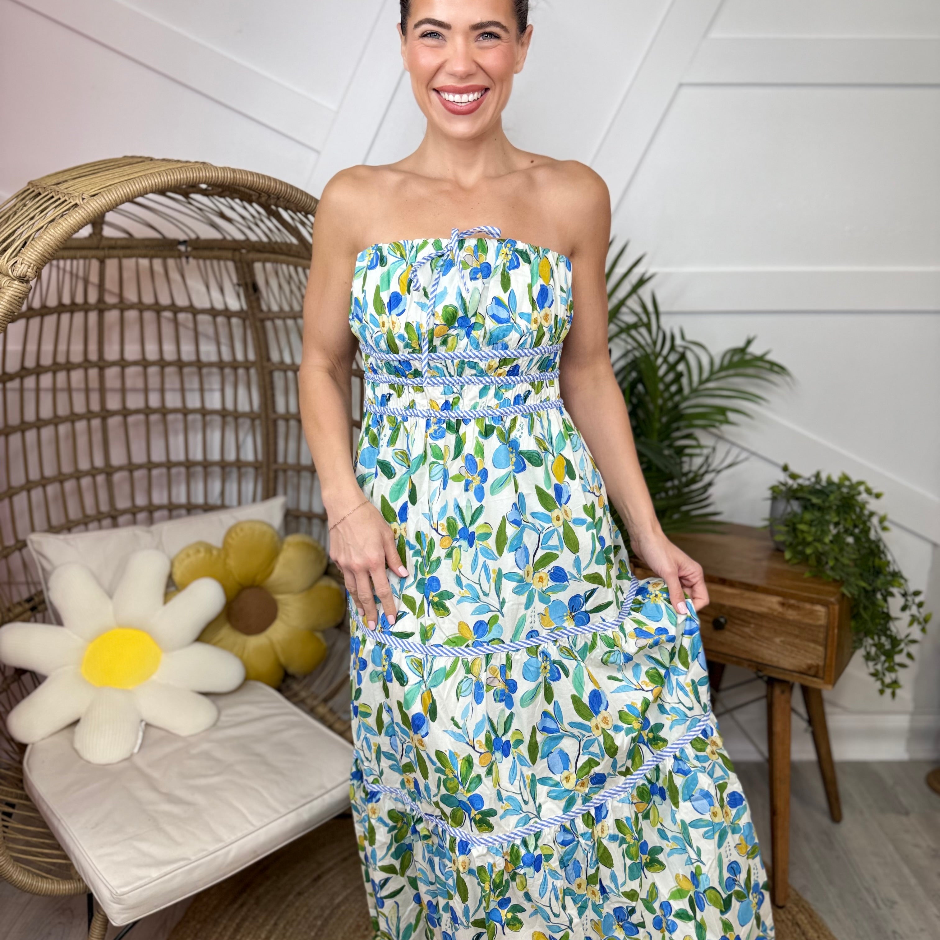 Sunkissed Citrus Dress-230 DRESSES/JUMPSUITS/ROMPERS-EE:Some-Heathered Boho Boutique, Women's Fashion and Accessories in Palmetto, FL