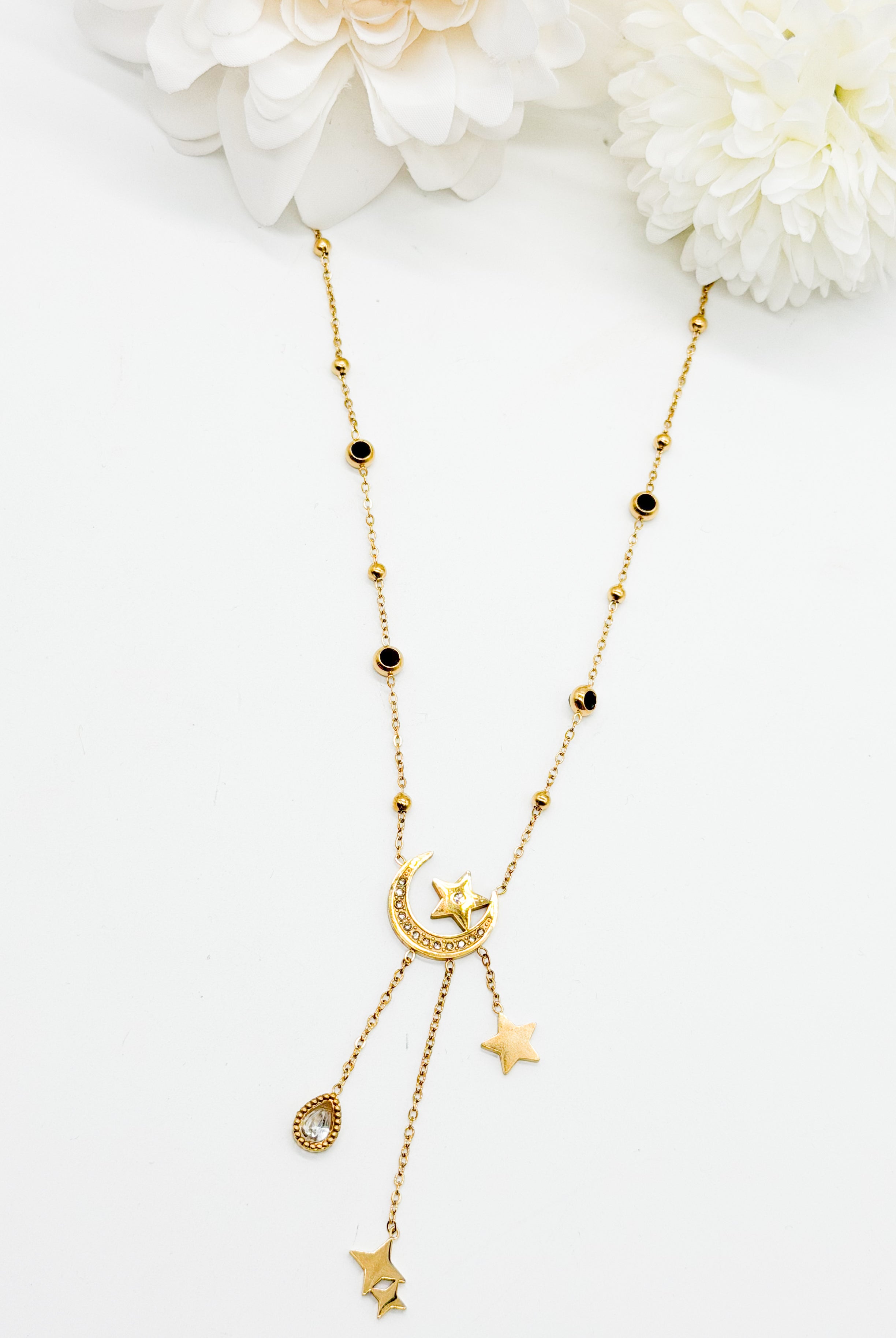 Celestial Glow Charm Necklace-310 Jewelry-NIHAO JEWELRY-Heathered Boho Boutique, Women's Fashion and Accessories in Palmetto, FL