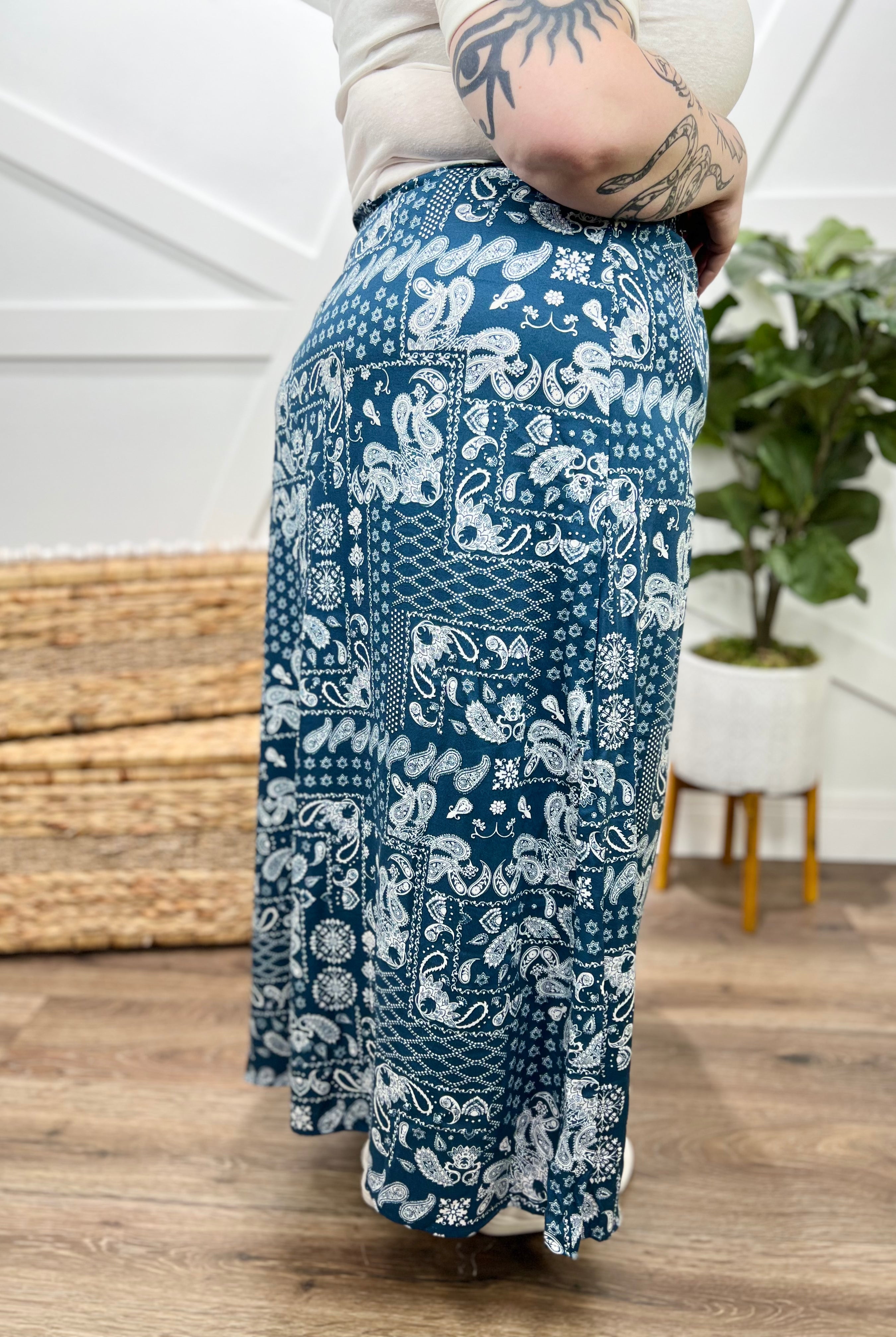 Whirlwind Skirt-170 Skort/ Skirt-P.S. Kate-Heathered Boho Boutique, Women's Fashion and Accessories in Palmetto, FL