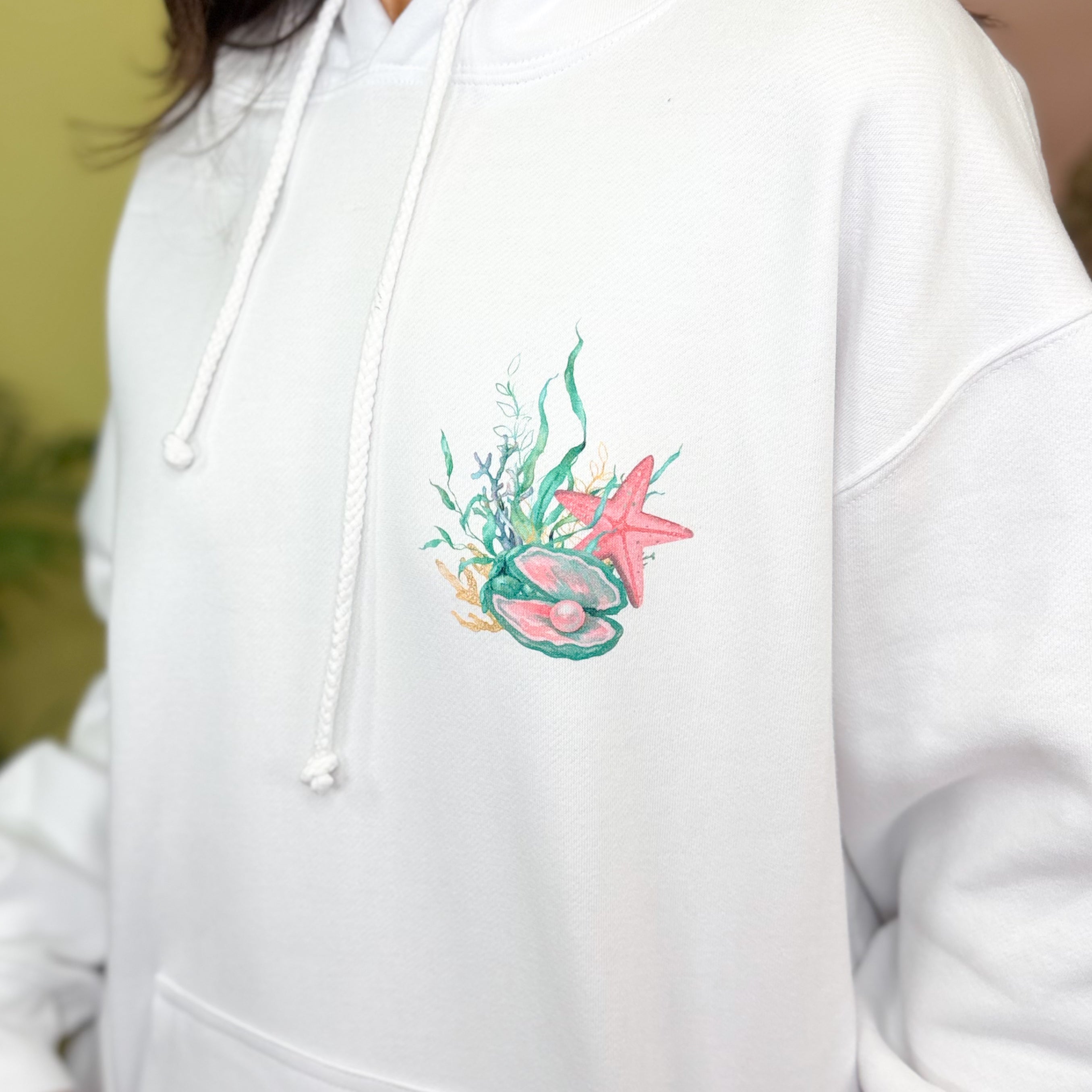 Beach Vacay Graphic Hooded Sweatshirt-130 Graphic Tees-Heathered Boho-Heathered Boho Boutique, Women's Fashion and Accessories in Palmetto, FL