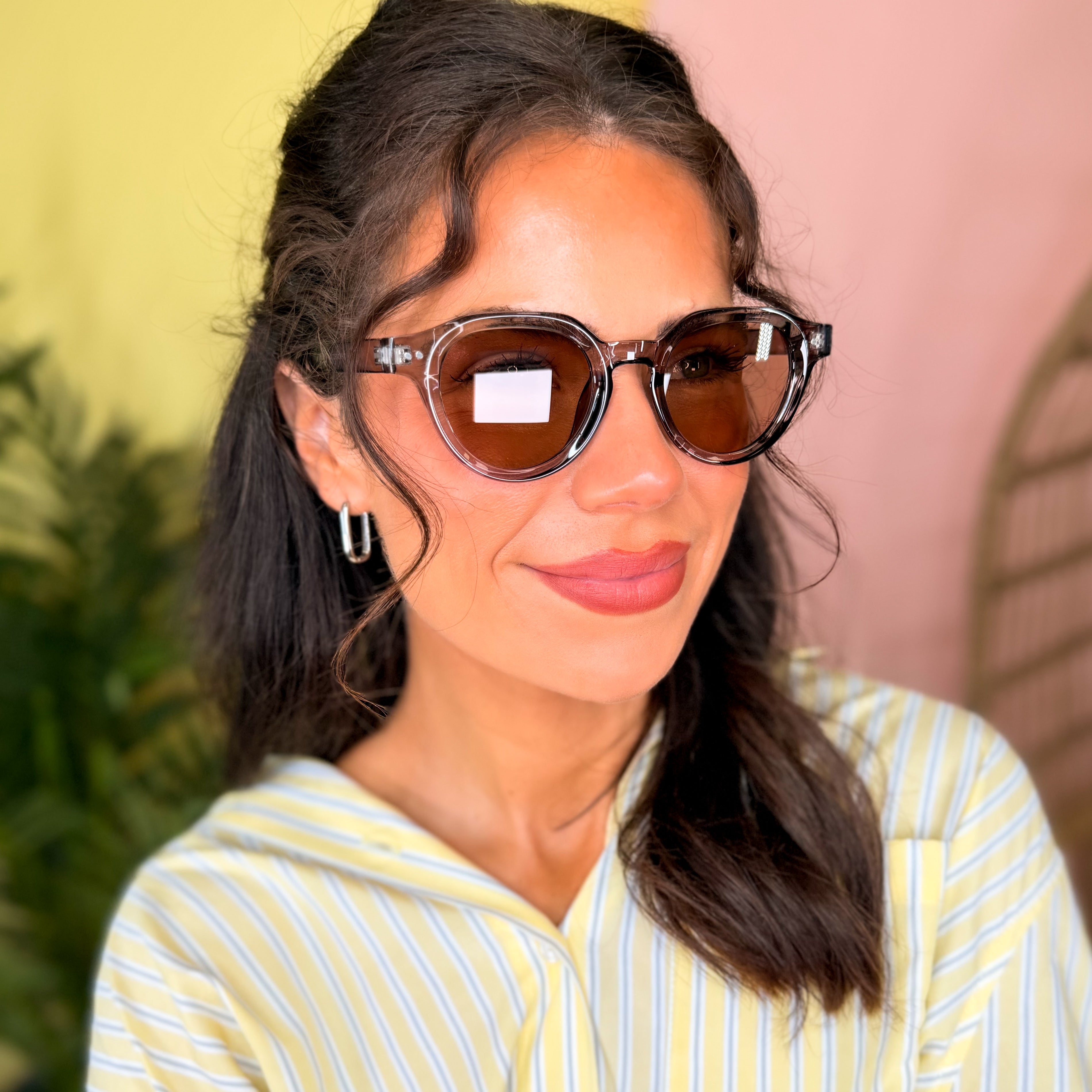 Round Double Bridge Sunglasses-340 Other Accessories-Fame Accessories-Heathered Boho Boutique, Women's Fashion and Accessories in Palmetto, FL