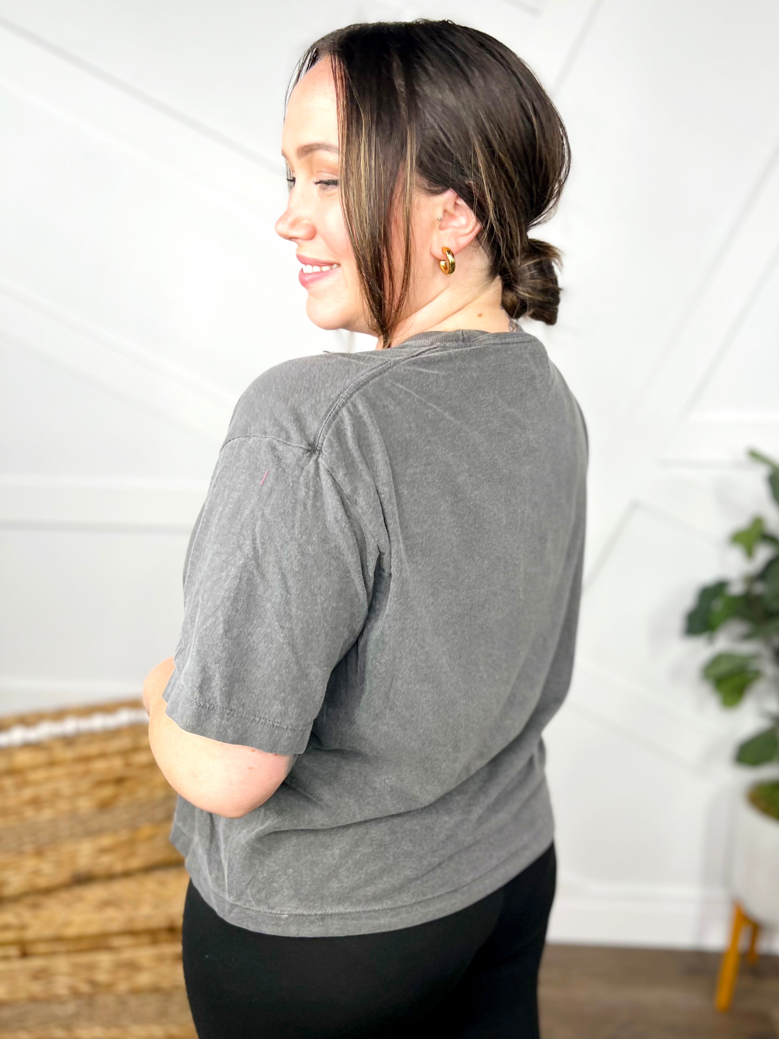 Watercolor Wildflower Graphic Tee-130 Graphic Tees-Heathered Boho-Heathered Boho Boutique, Women's Fashion and Accessories in Palmetto, FL