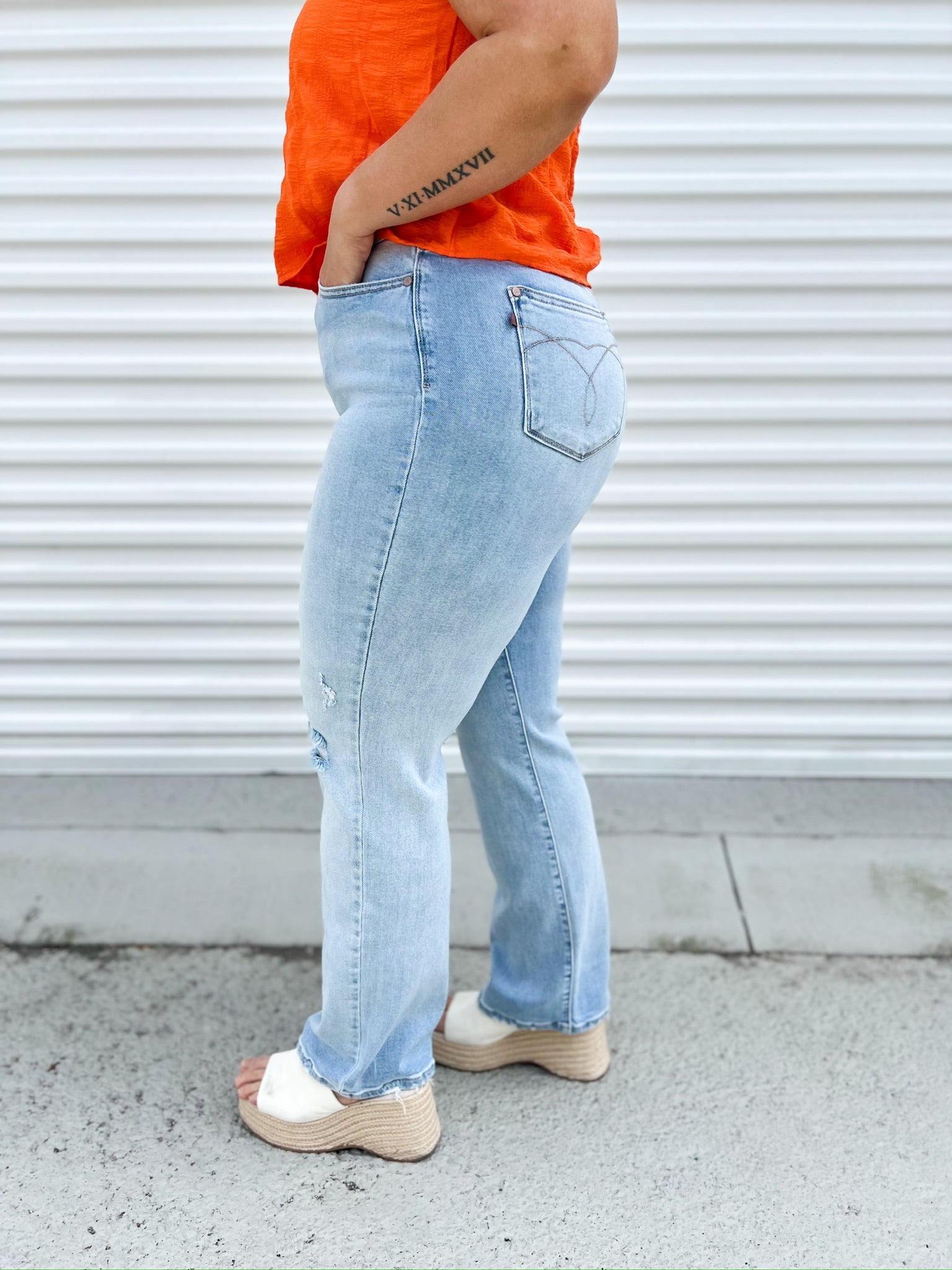 Doorbuster: Nostalgia Straight Leg by Judy Blue-190 Jeans-Judy Blue-Heathered Boho Boutique, Women's Fashion and Accessories in Palmetto, FL