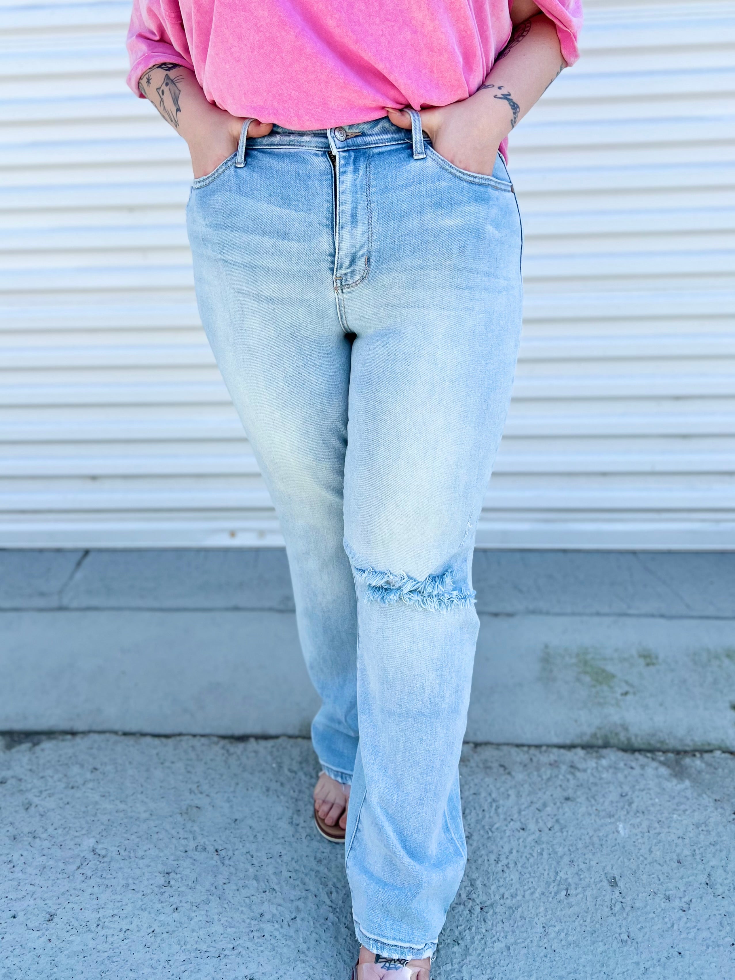 Doorbuster: Nostalgia Straight Leg by Judy Blue-190 Jeans-Judy Blue-Heathered Boho Boutique, Women's Fashion and Accessories in Palmetto, FL