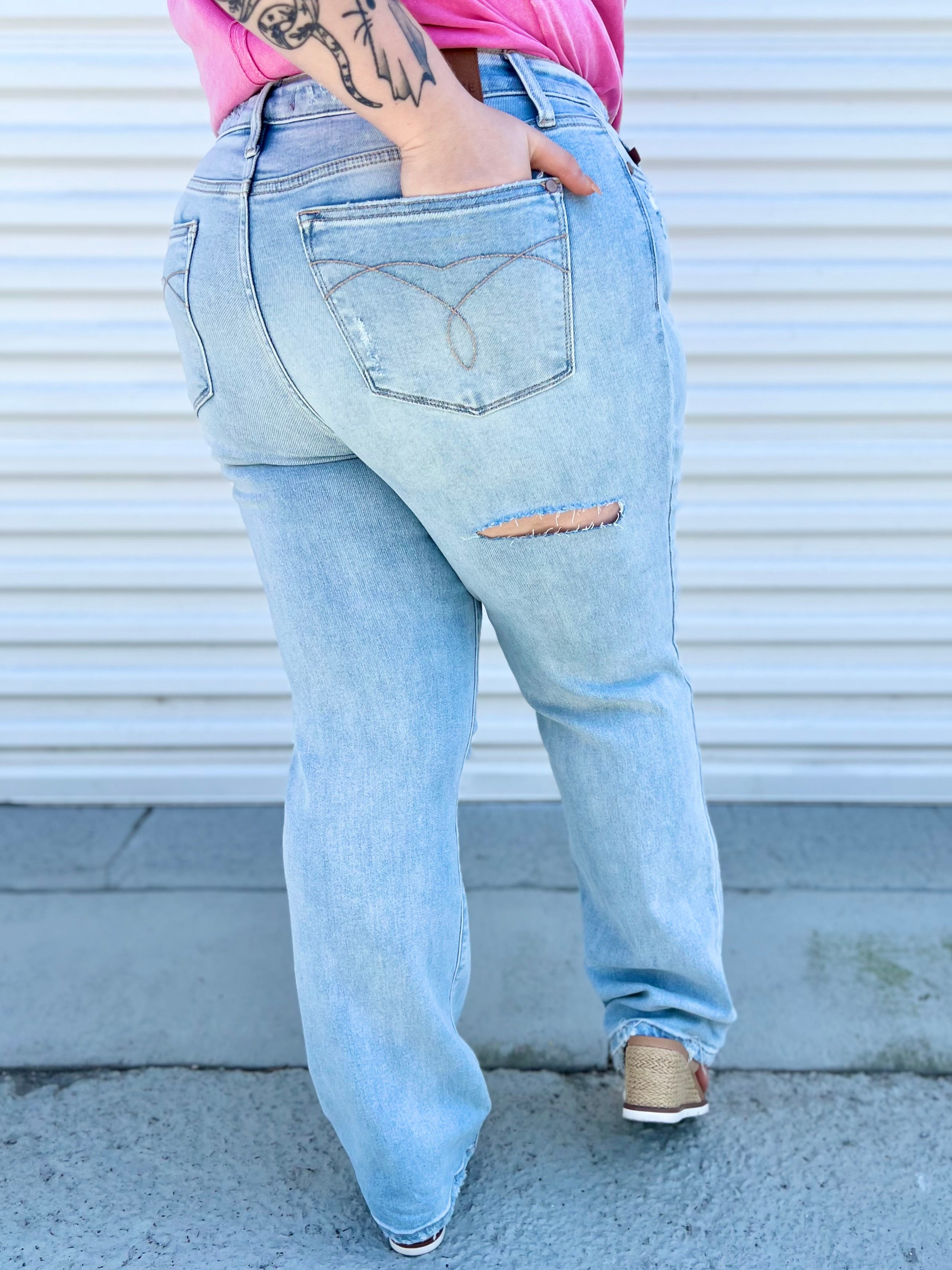 Doorbuster: Nostalgia Straight Leg by Judy Blue-190 Jeans-Judy Blue-Heathered Boho Boutique, Women's Fashion and Accessories in Palmetto, FL