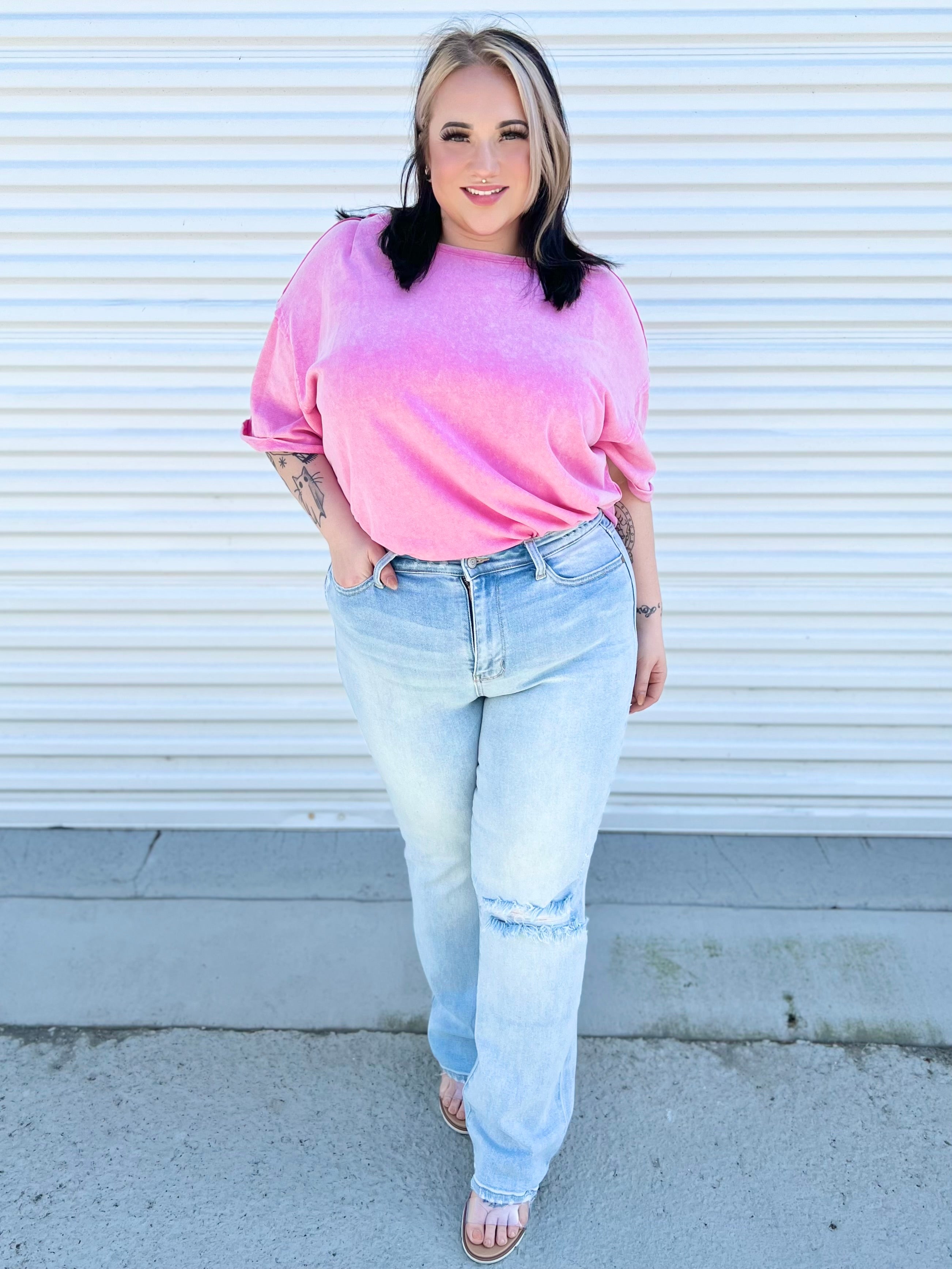 Doorbuster: Nostalgia Straight Leg by Judy Blue-190 Jeans-Judy Blue-Heathered Boho Boutique, Women's Fashion and Accessories in Palmetto, FL