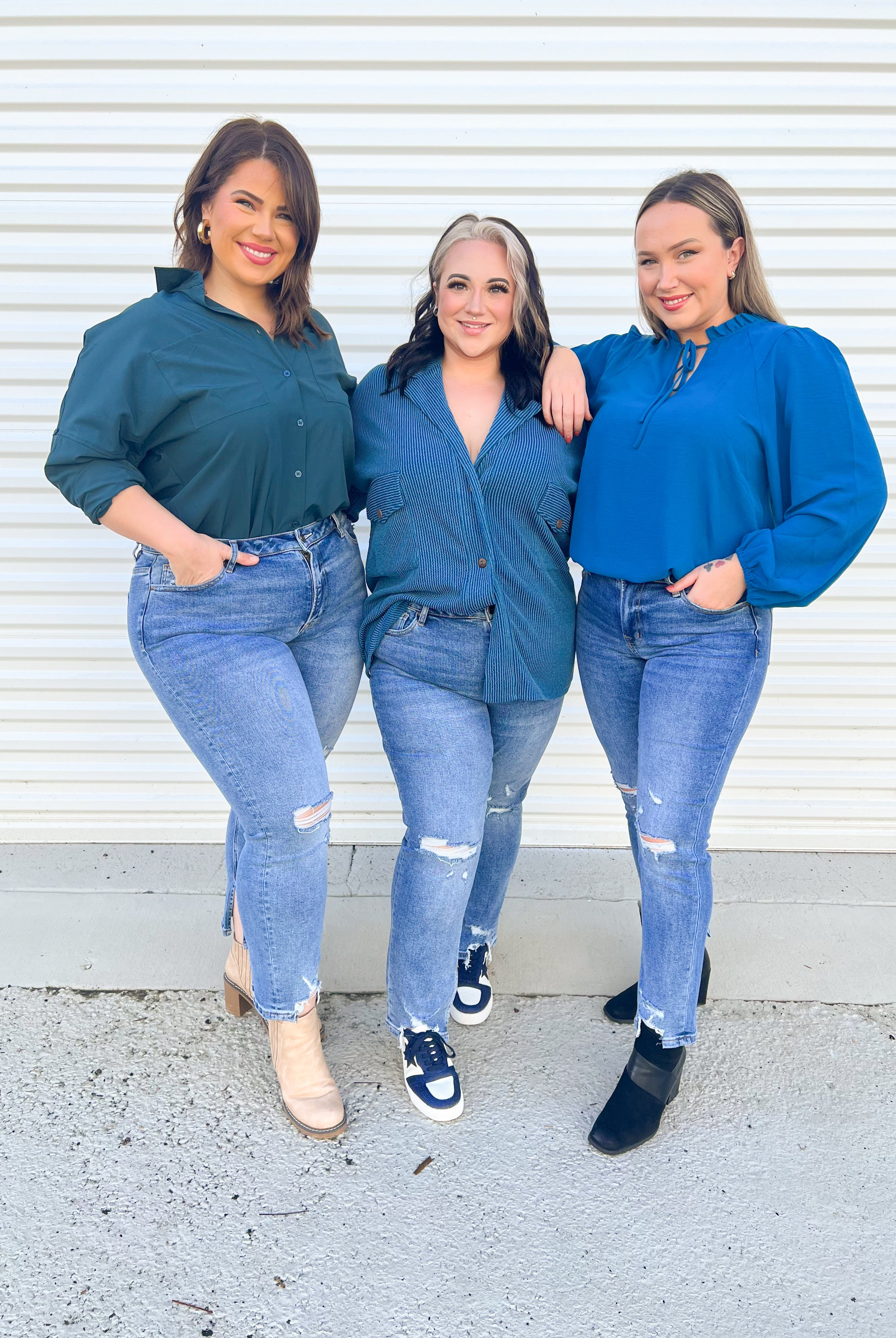 Under the Table Straight Leg Jeans-190 Jeans-Mica Denim-Heathered Boho Boutique, Women's Fashion and Accessories in Palmetto, FL