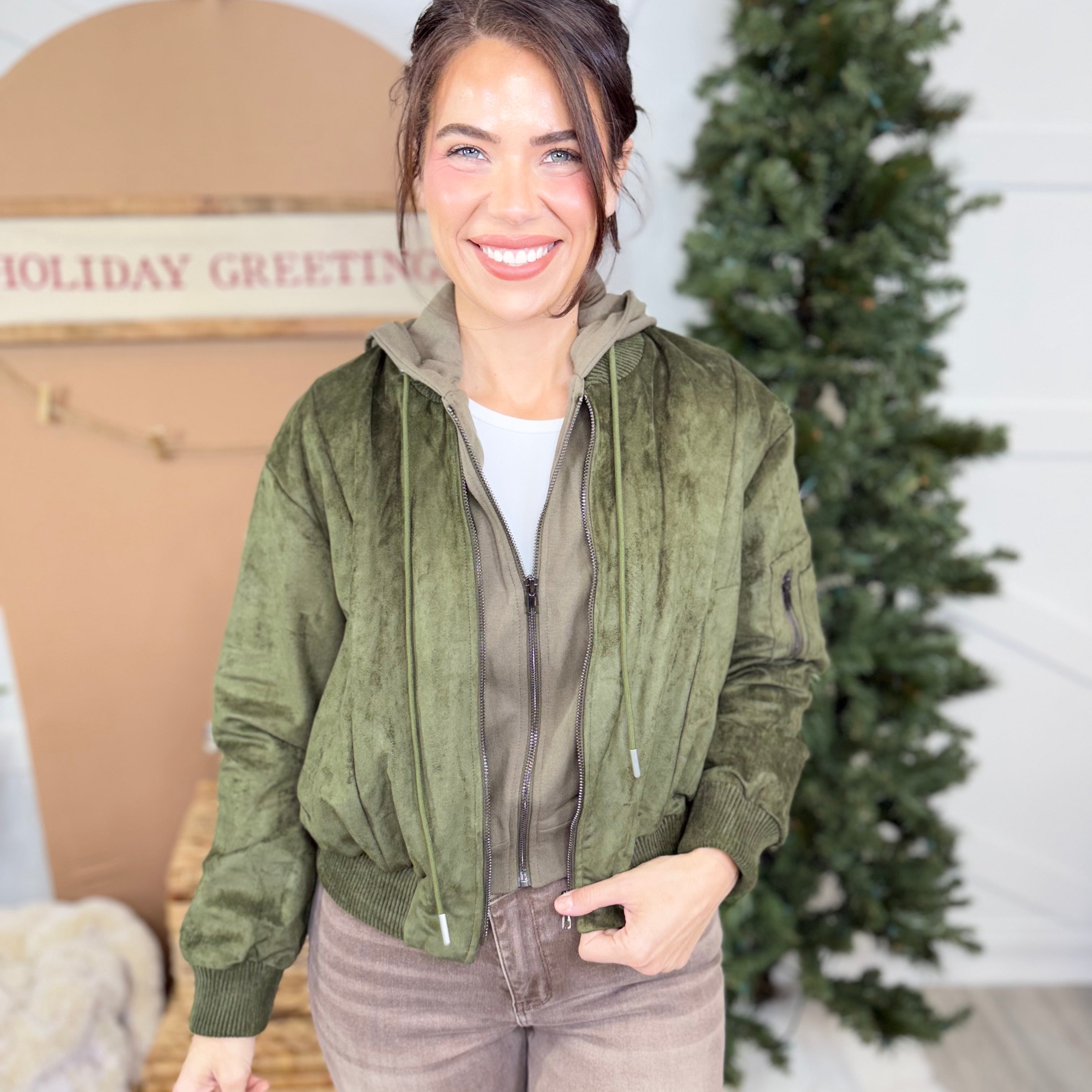 Cooler Vibes Jacket-200 JACKETS/SHACKETS-WHITE BIRCH-Heathered Boho Boutique, Women's Fashion and Accessories in Palmetto, FL