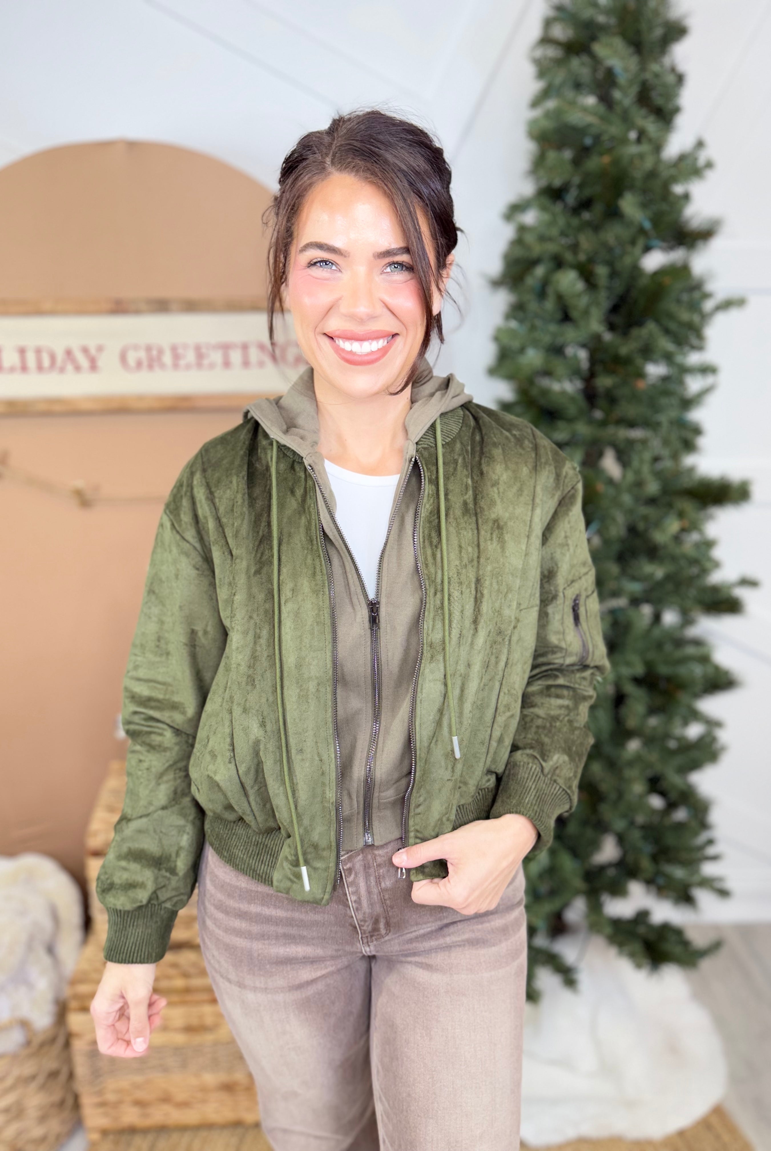 Cooler Vibes Jacket-200 JACKETS/SHACKETS-WHITE BIRCH-Heathered Boho Boutique, Women's Fashion and Accessories in Palmetto, FL