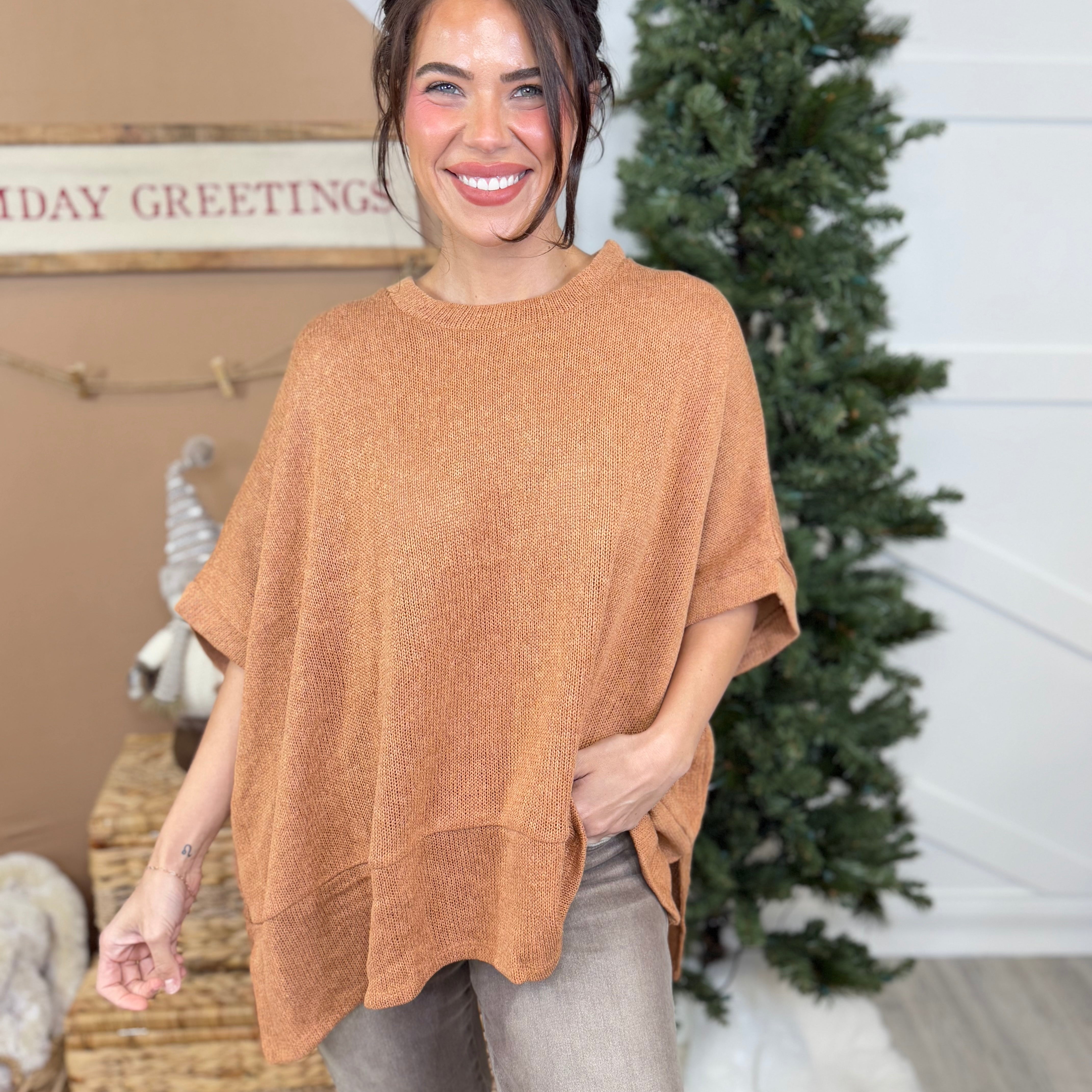 Refresh Top-110 SHORT SLEEVE TOP-DEAR SCARLETT-Heathered Boho Boutique, Women's Fashion and Accessories in Palmetto, FL