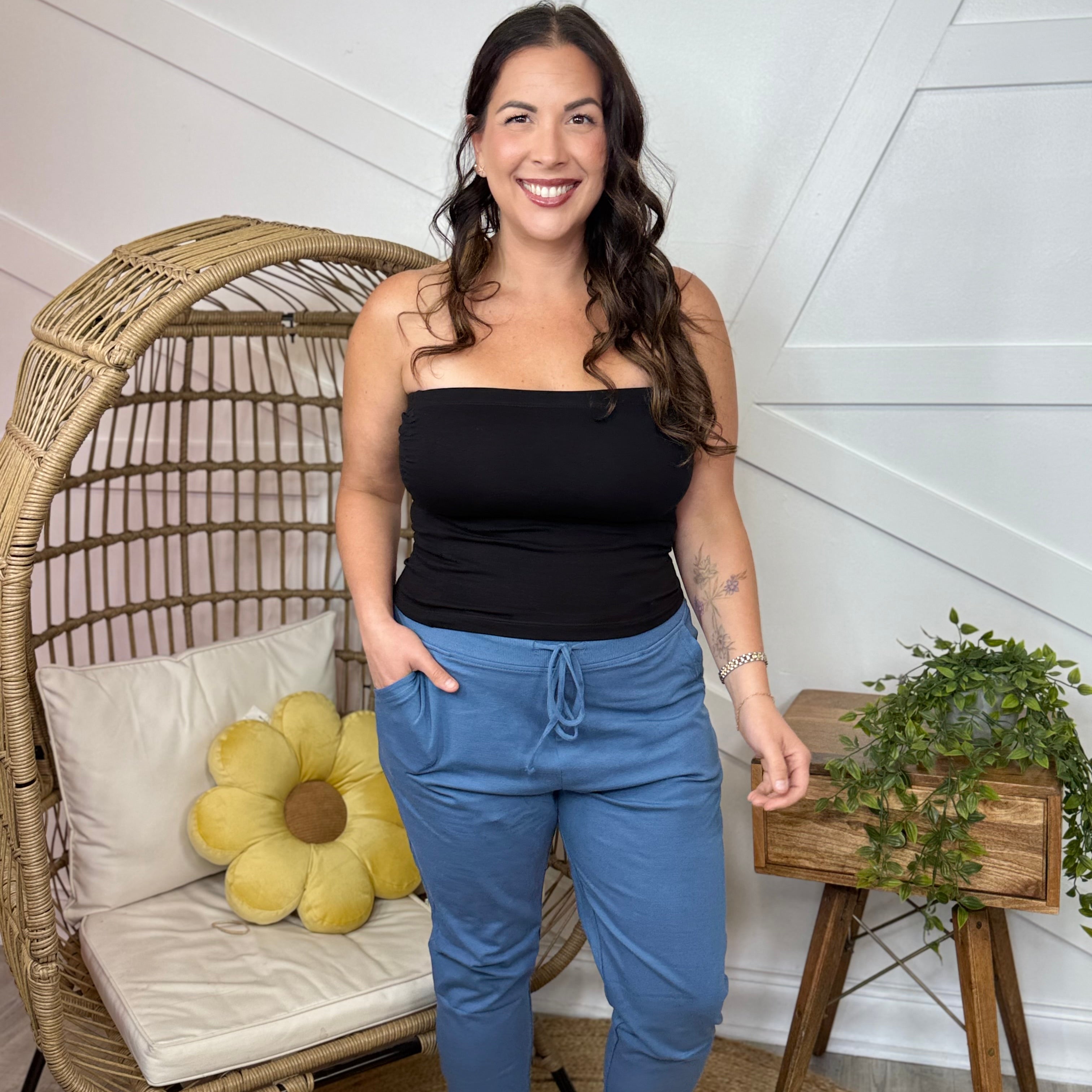 Boardwalk Babe Joggers-150 PANTS-ZENANA-Heathered Boho Boutique, Women's Fashion and Accessories in Palmetto, FL