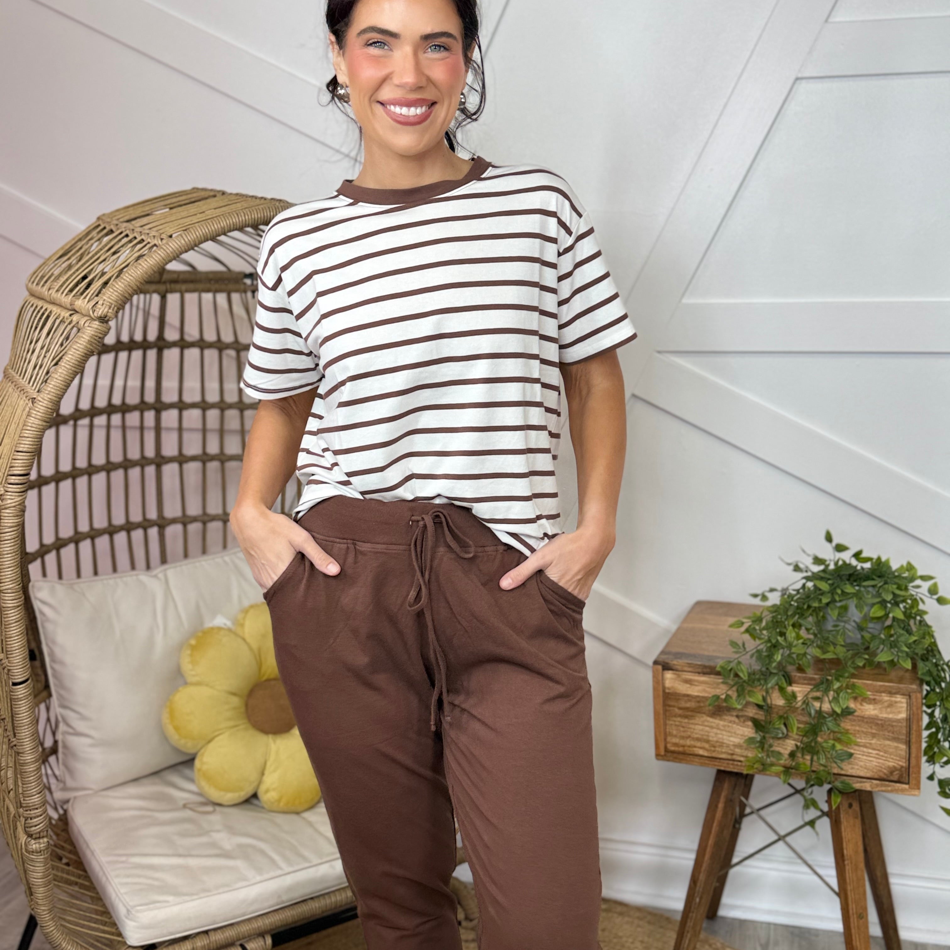 Boardwalk Babe Joggers-150 PANTS-ZENANA-Heathered Boho Boutique, Women's Fashion and Accessories in Palmetto, FL