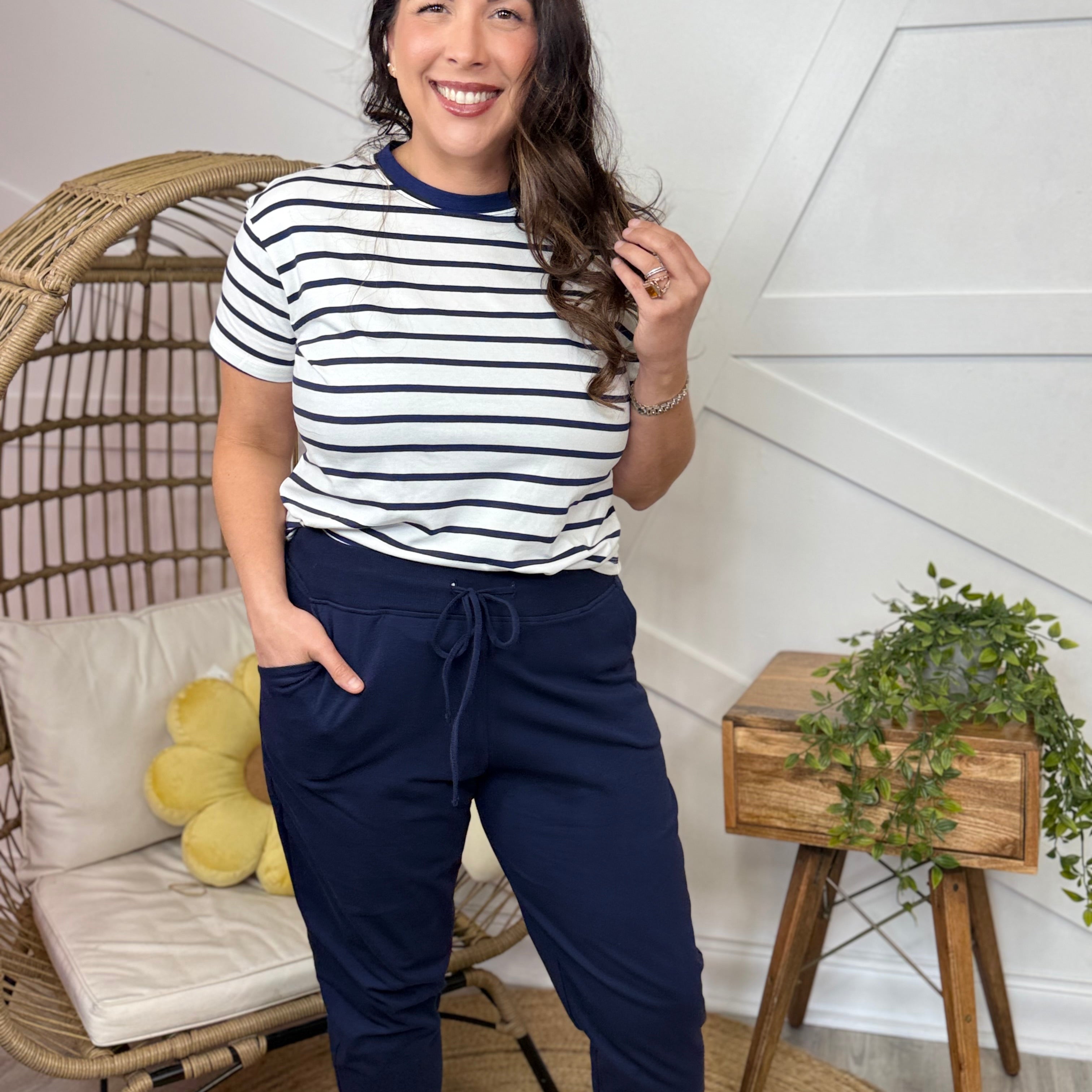 Boardwalk Babe Joggers-150 PANTS-ZENANA-Heathered Boho Boutique, Women's Fashion and Accessories in Palmetto, FL