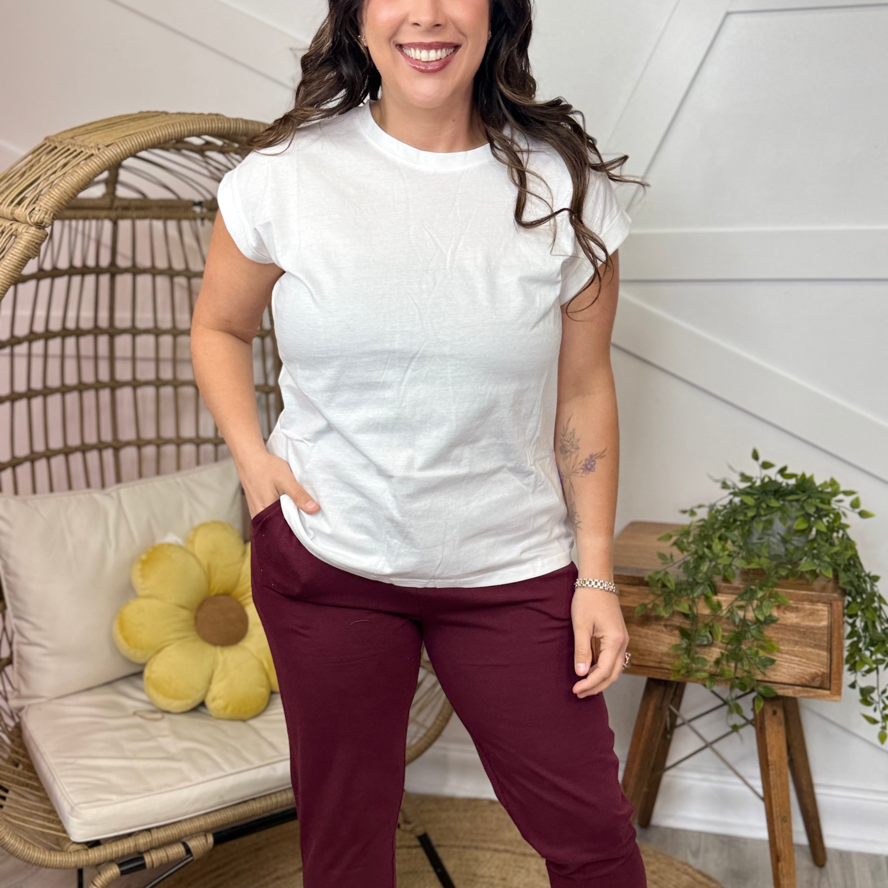 Boardwalk Babe Joggers-150 PANTS-ZENANA-Heathered Boho Boutique, Women's Fashion and Accessories in Palmetto, FL