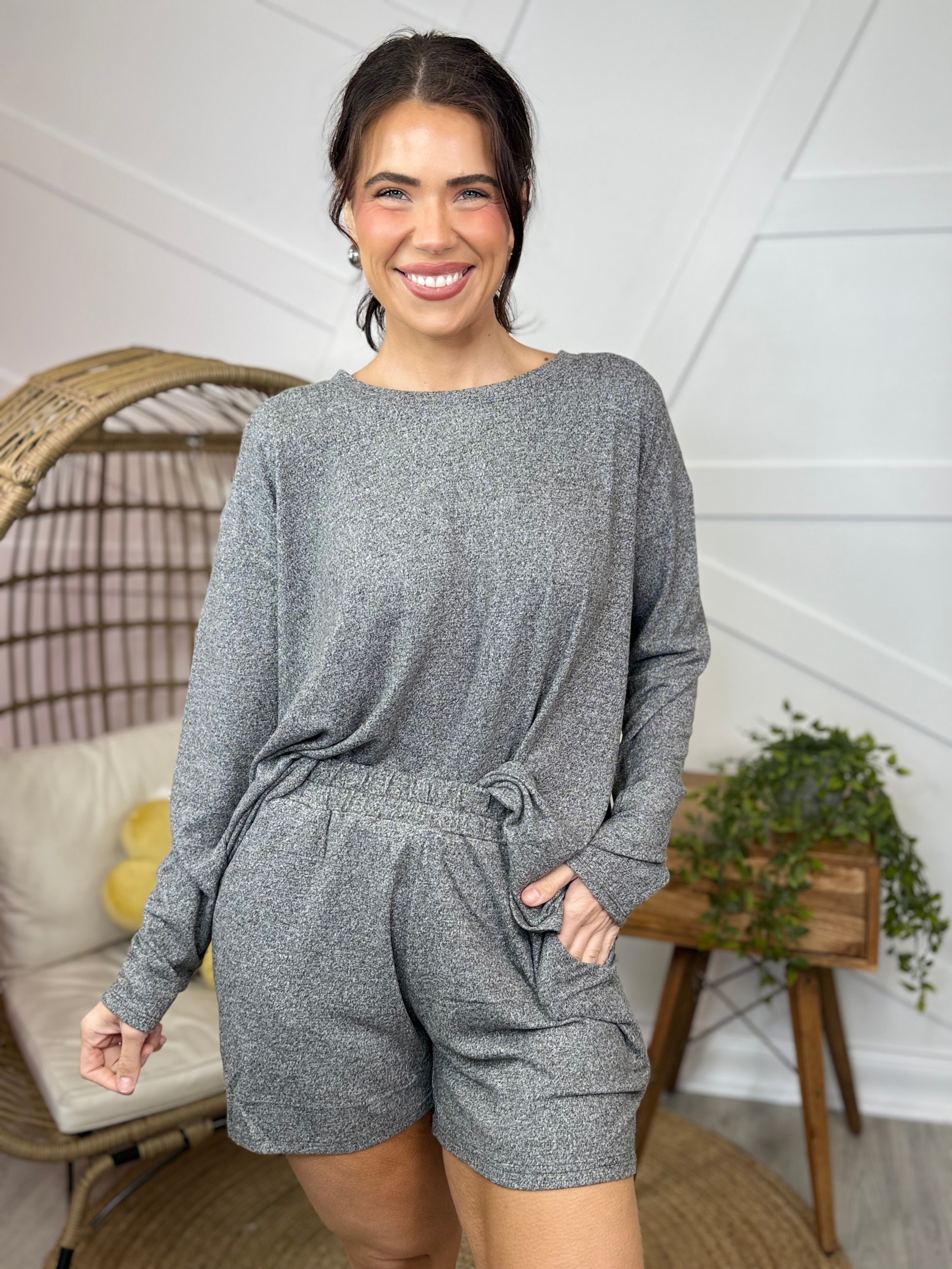 Salty Air Lounge Set-240 ACTIVEWEAR/SETS-ZENANA-Heathered Boho Boutique, Women's Fashion and Accessories in Palmetto, FL