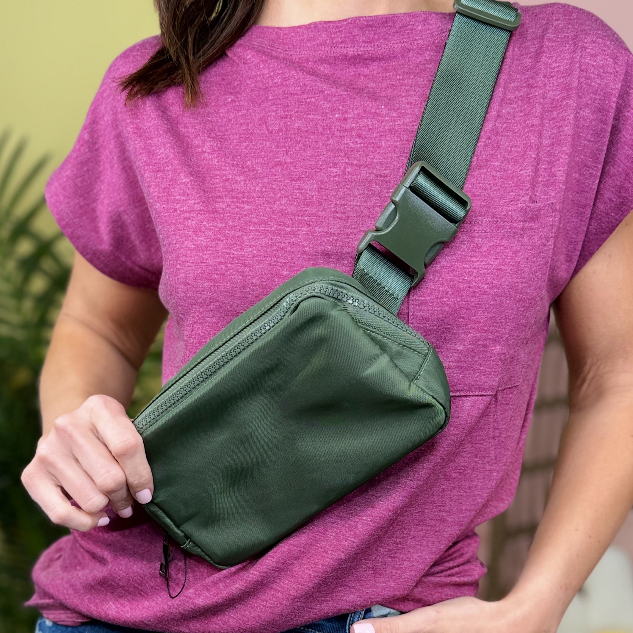 Everyday Styled Belt Bag-320 Bags-ZENANA-Heathered Boho Boutique, Women's Fashion and Accessories in Palmetto, FL