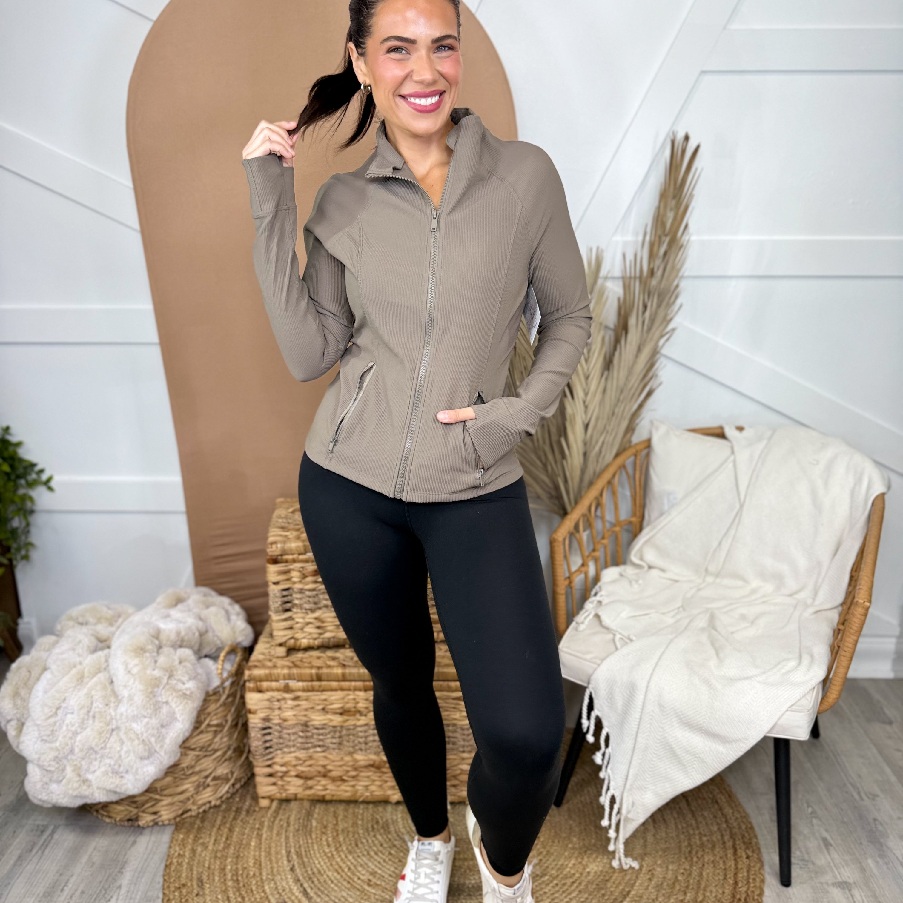 Uplift Jacket-200 JACKETS/SHACKETS-RAE MODE-Heathered Boho Boutique, Women's Fashion and Accessories in Palmetto, FL