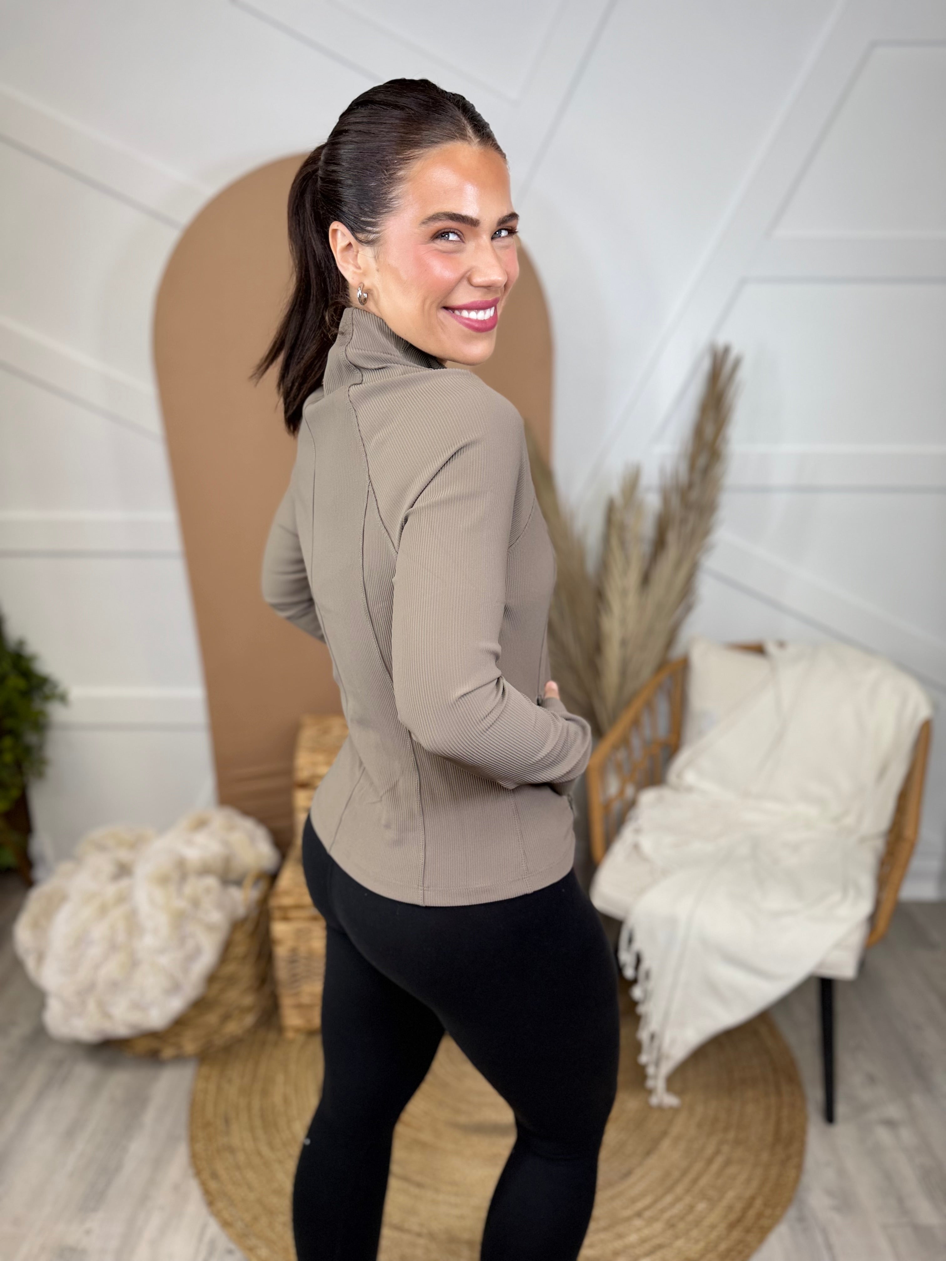 Uplift Jacket-200 JACKETS/SHACKETS-RAE MODE-Heathered Boho Boutique, Women's Fashion and Accessories in Palmetto, FL