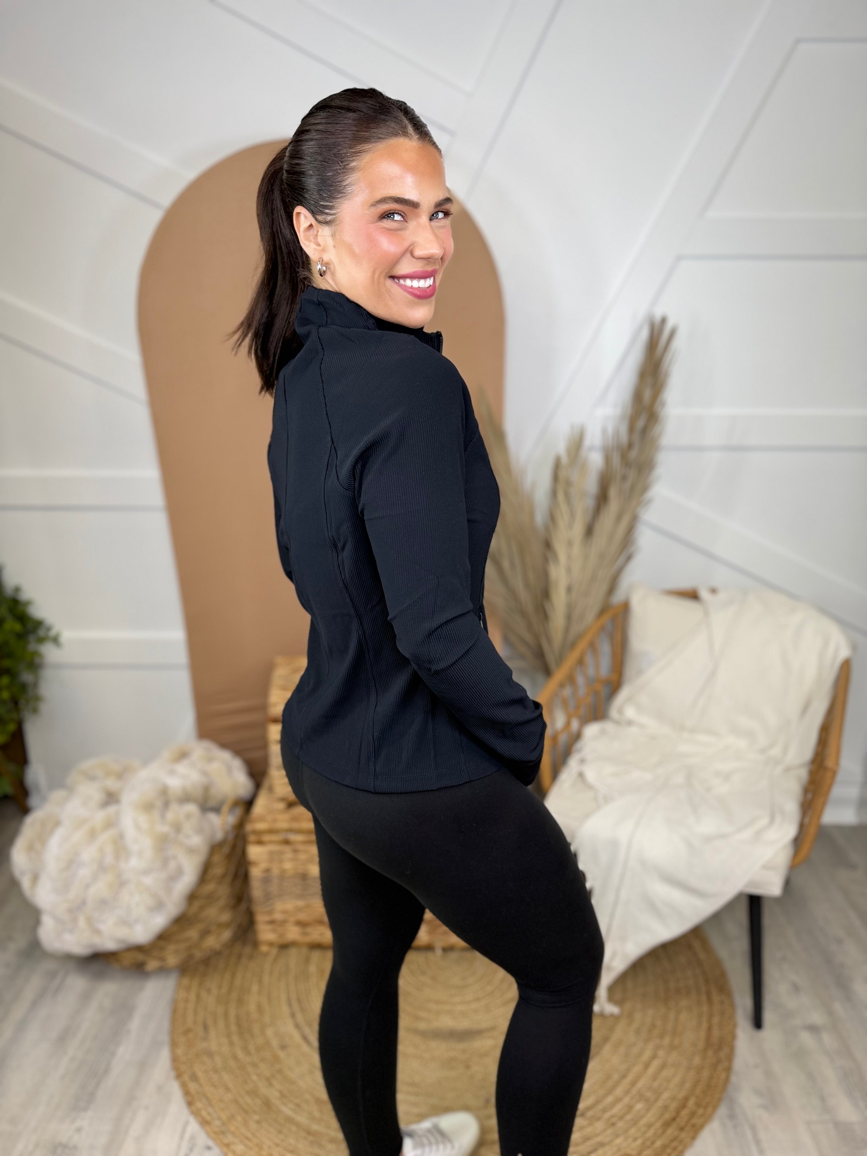 Uplift Jacket-200 JACKETS/SHACKETS-RAE MODE-Heathered Boho Boutique, Women's Fashion and Accessories in Palmetto, FL