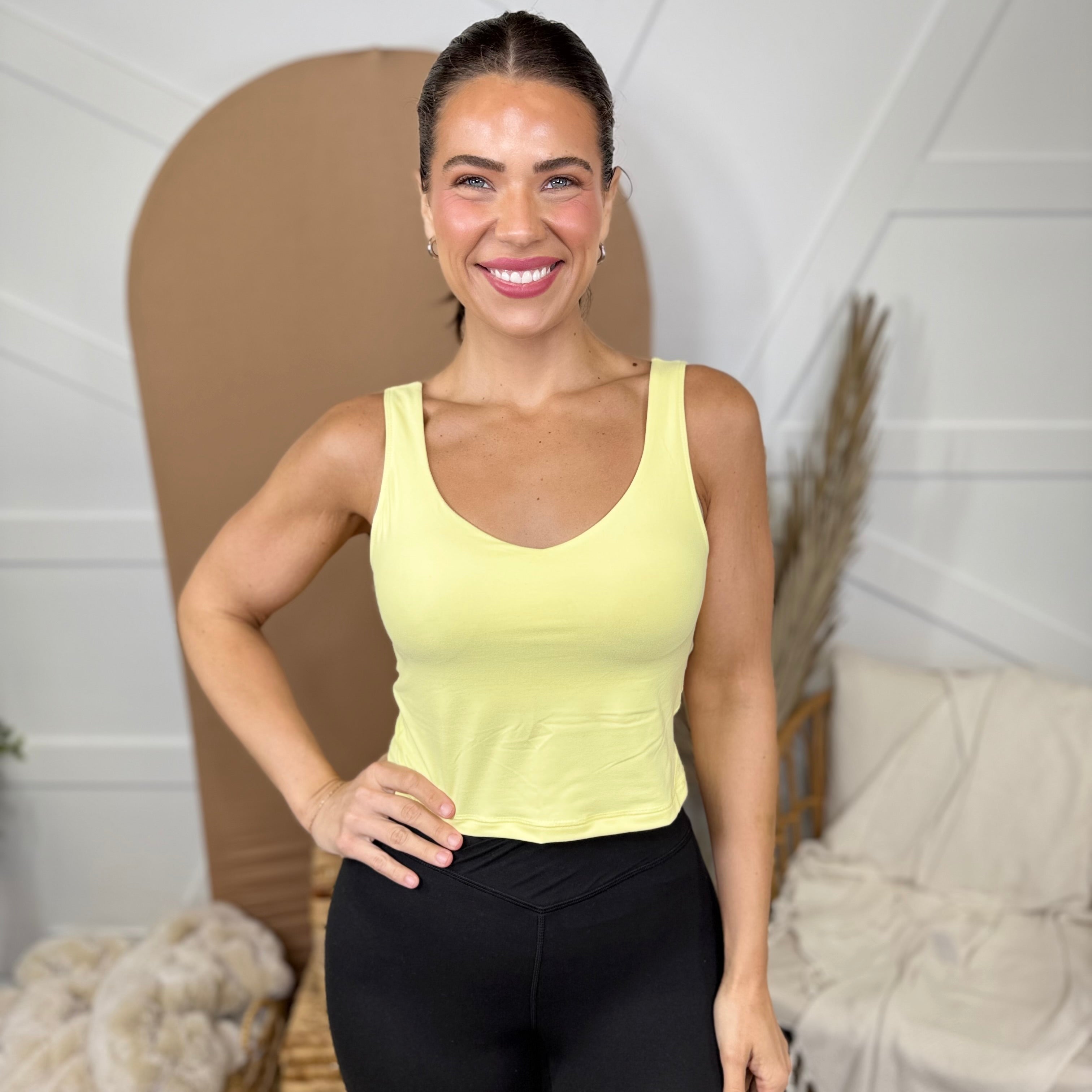 Restock: Capable Of Anything Brami Workout Top-100 Tank/Crop Tops-Rae Mode-Heathered Boho Boutique, Women's Fashion and Accessories in Palmetto, FL