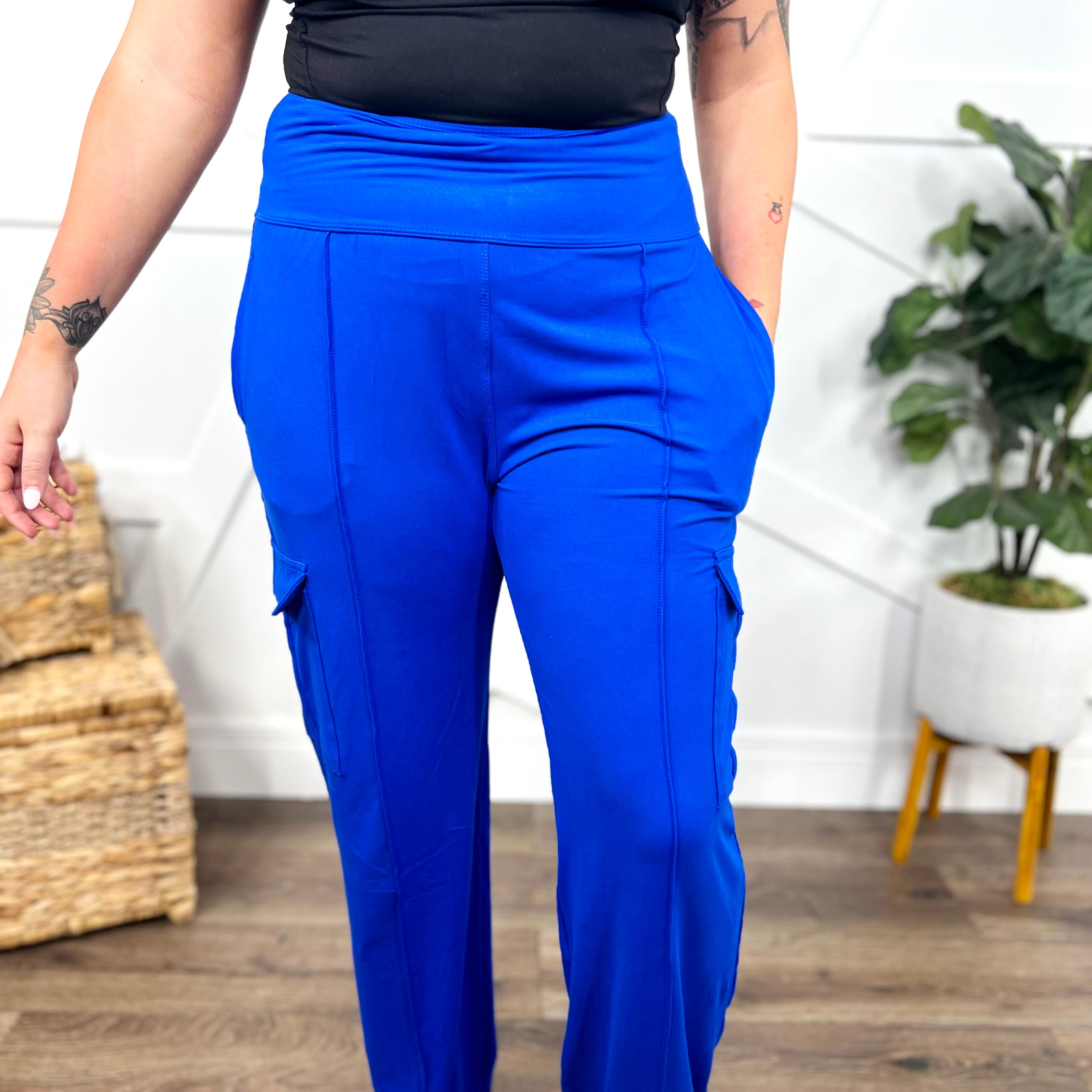 RESTOCK : Kim Possible Cargo Pants-150 PANTS-Rae Mode-Heathered Boho Boutique, Women's Fashion and Accessories in Palmetto, FL