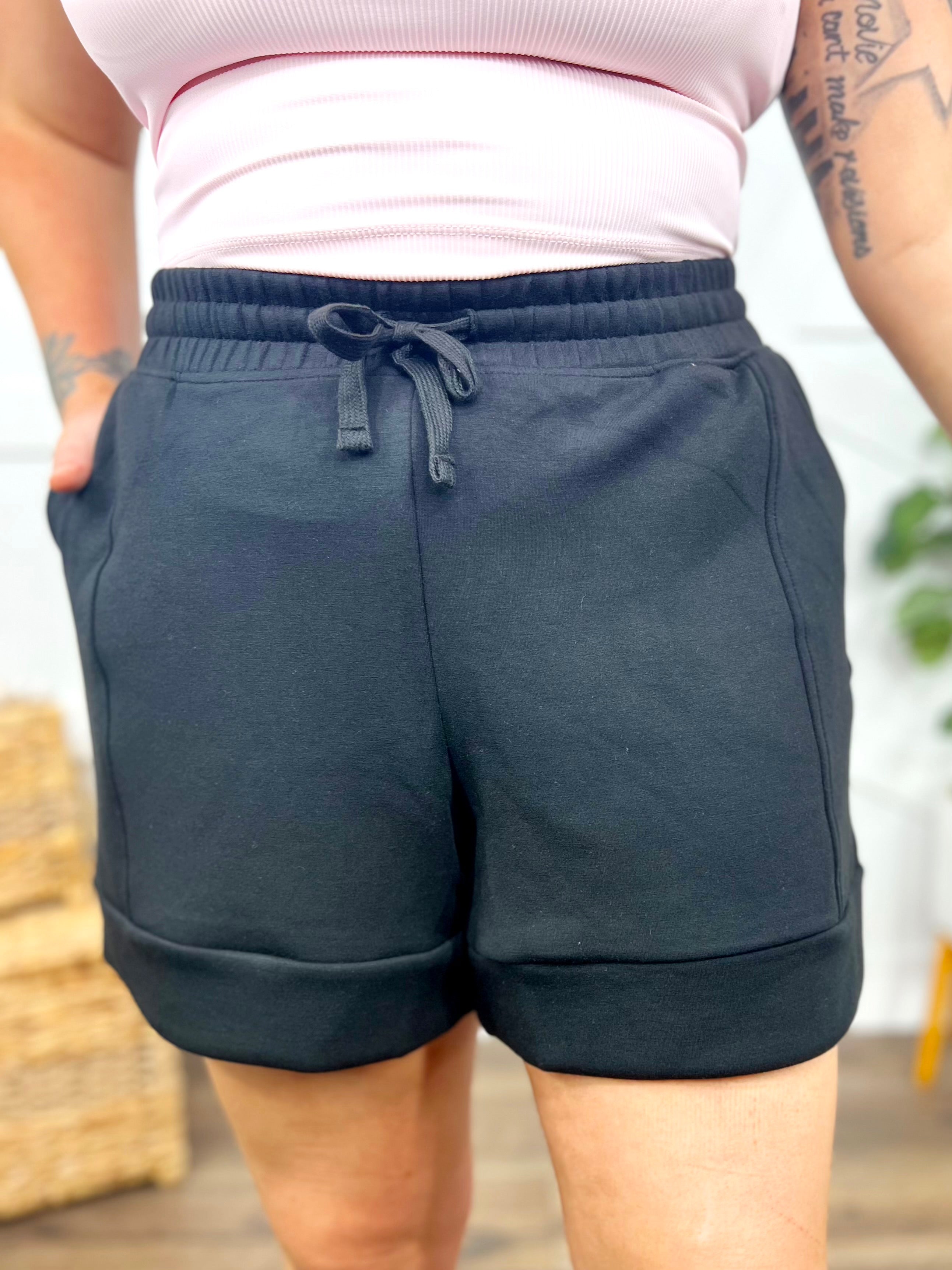 Scuba Shorts-160 SHORTS-Rae Mode-Heathered Boho Boutique, Women's Fashion and Accessories in Palmetto, FL
