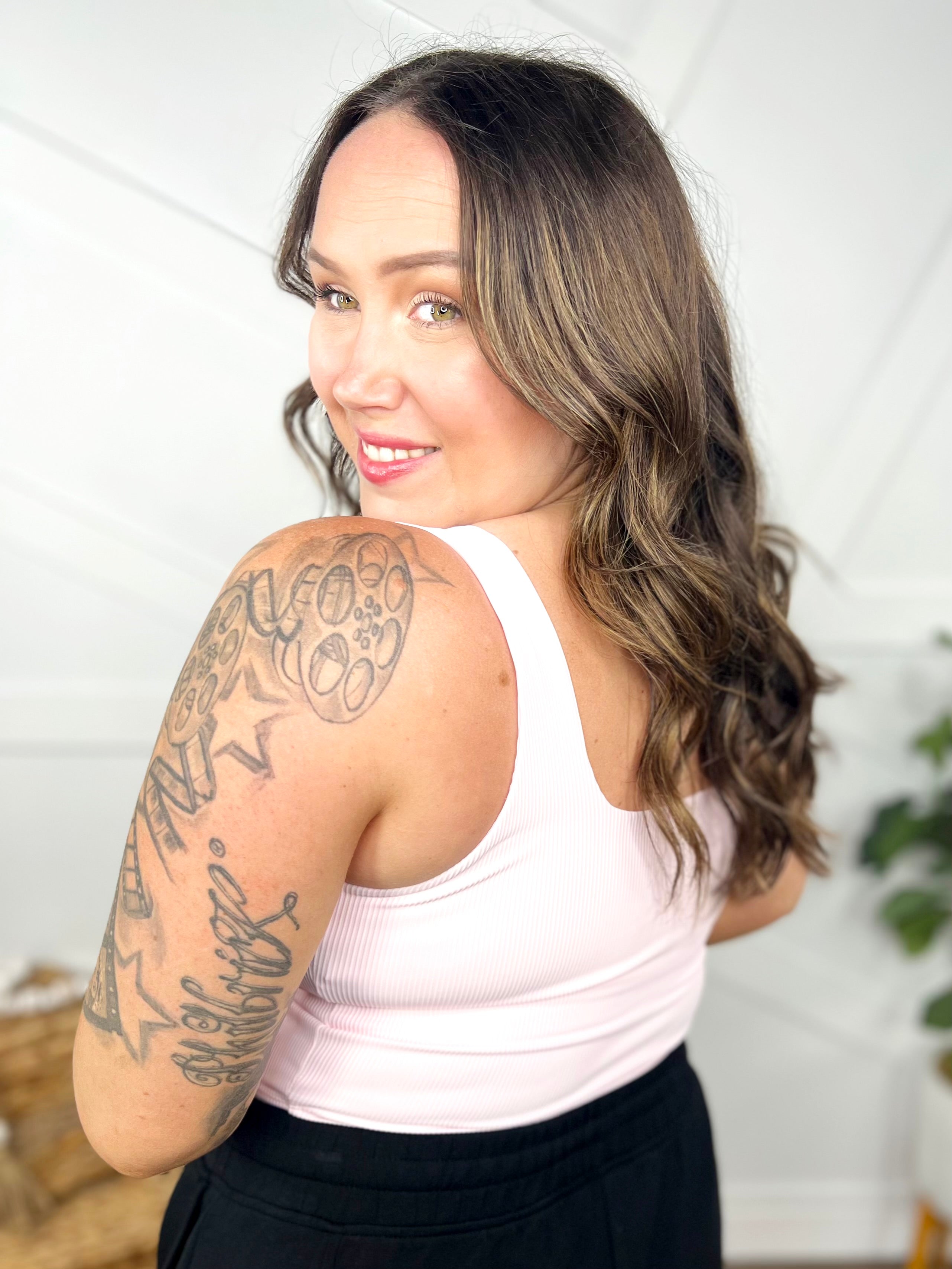 Team Player Ribbed Brami Top-100 Tank/Crop Tops-Rae Mode-Heathered Boho Boutique, Women's Fashion and Accessories in Palmetto, FL