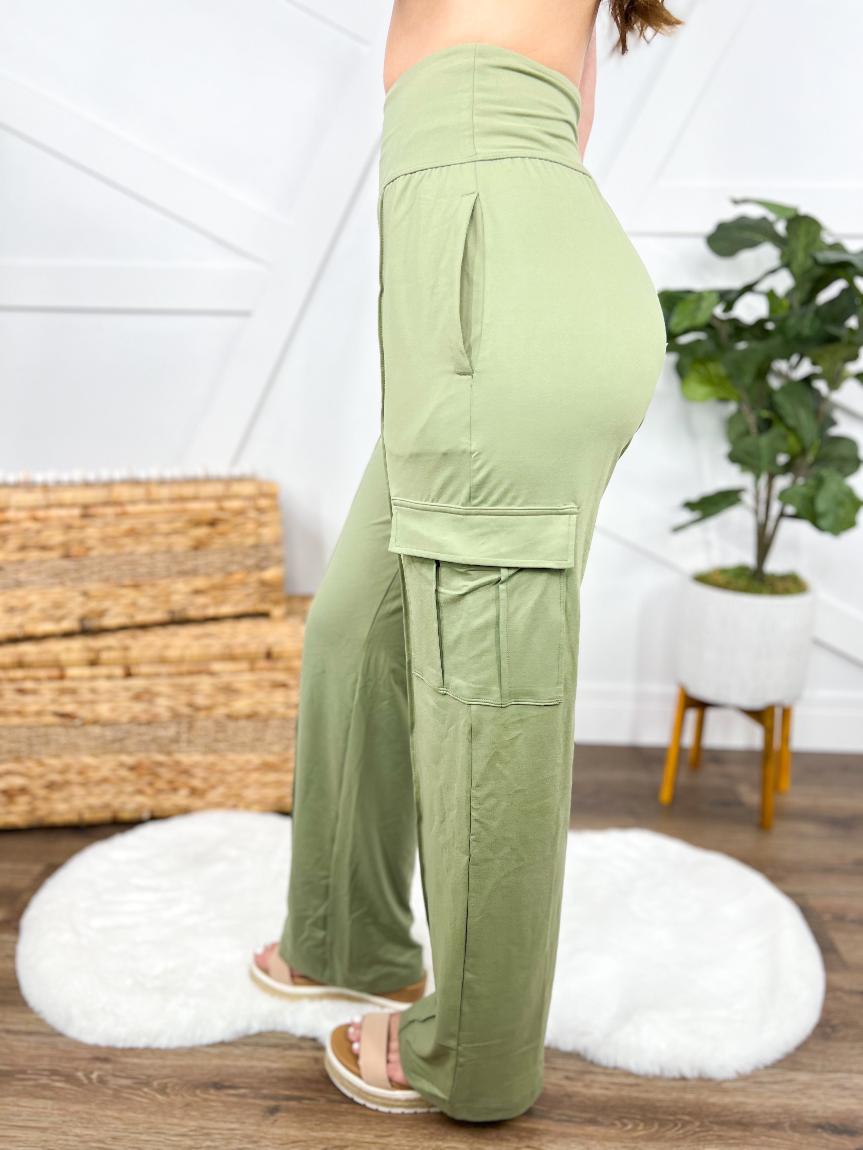 RESTOCK : Kim Possible Cargo Pants-150 PANTS-Rae Mode-Heathered Boho Boutique, Women's Fashion and Accessories in Palmetto, FL
