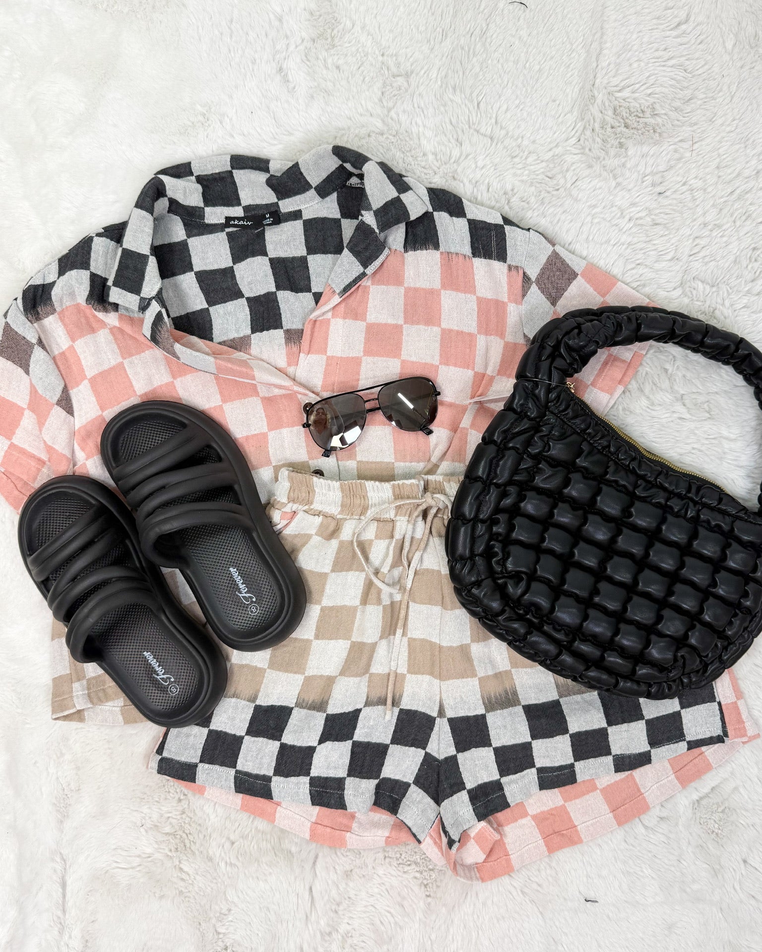 Keep It Interesting Set-240 ACTIVEWEAR/SETS-AKAIV-Heathered Boho Boutique, Women's Fashion and Accessories in Palmetto, FL