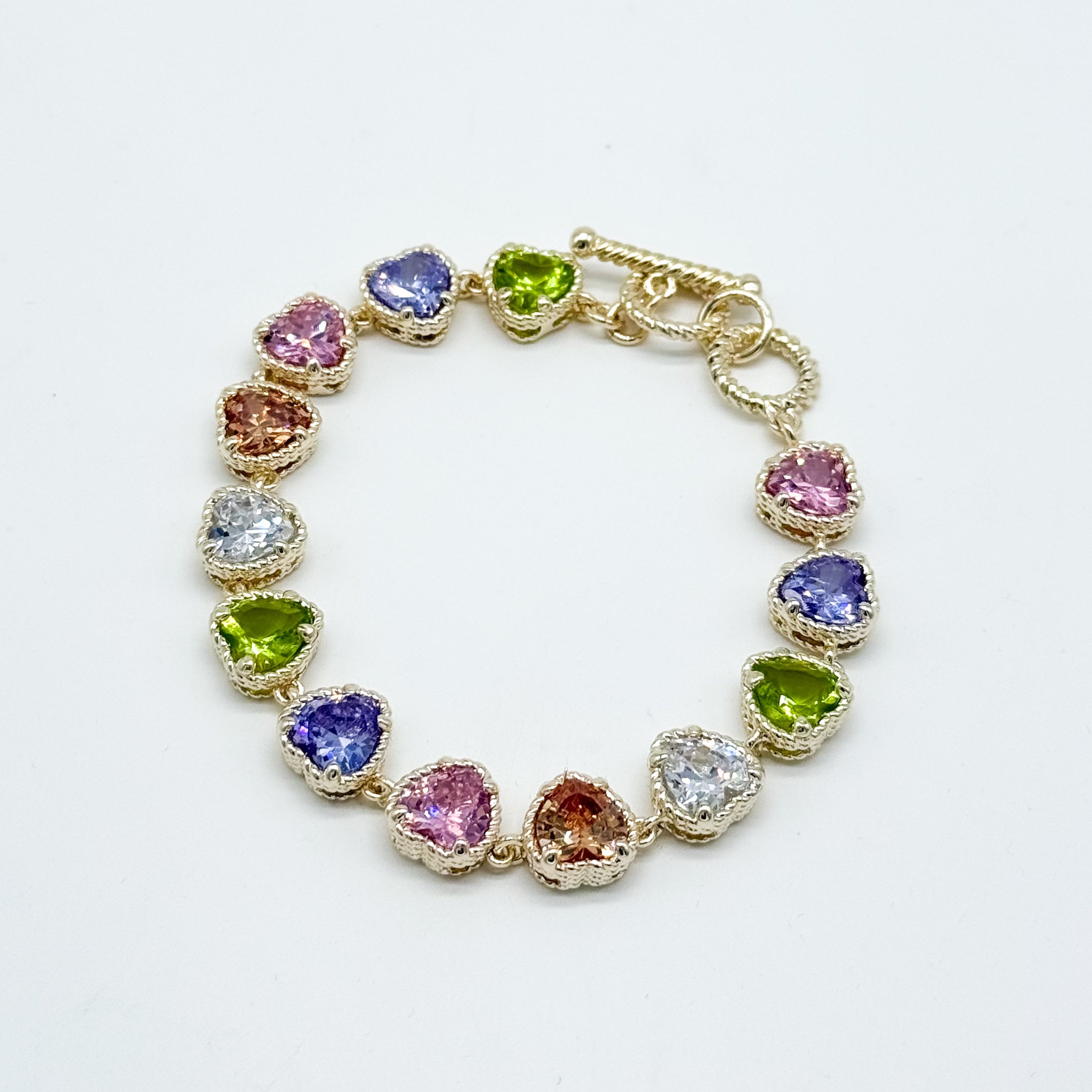 Sweet Heart Toggle Bracelet-310 Jewelry-Millenx Accessories, LLC.-Heathered Boho Boutique, Women's Fashion and Accessories in Palmetto, FL