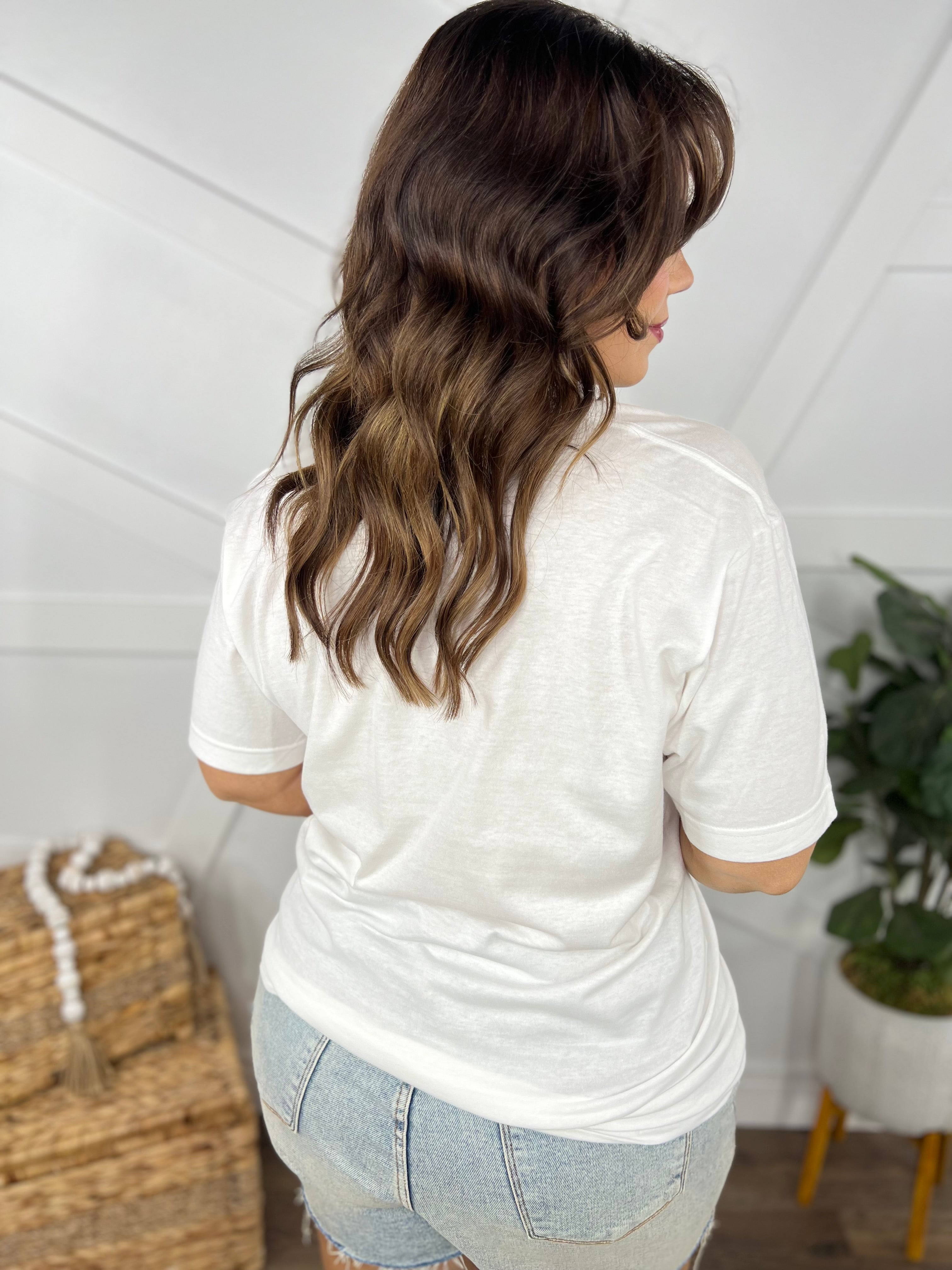 Pink Flamingos Graphic Tee-130 Graphic Tees-Heathered Boho-Heathered Boho Boutique, Women's Fashion and Accessories in Palmetto, FL