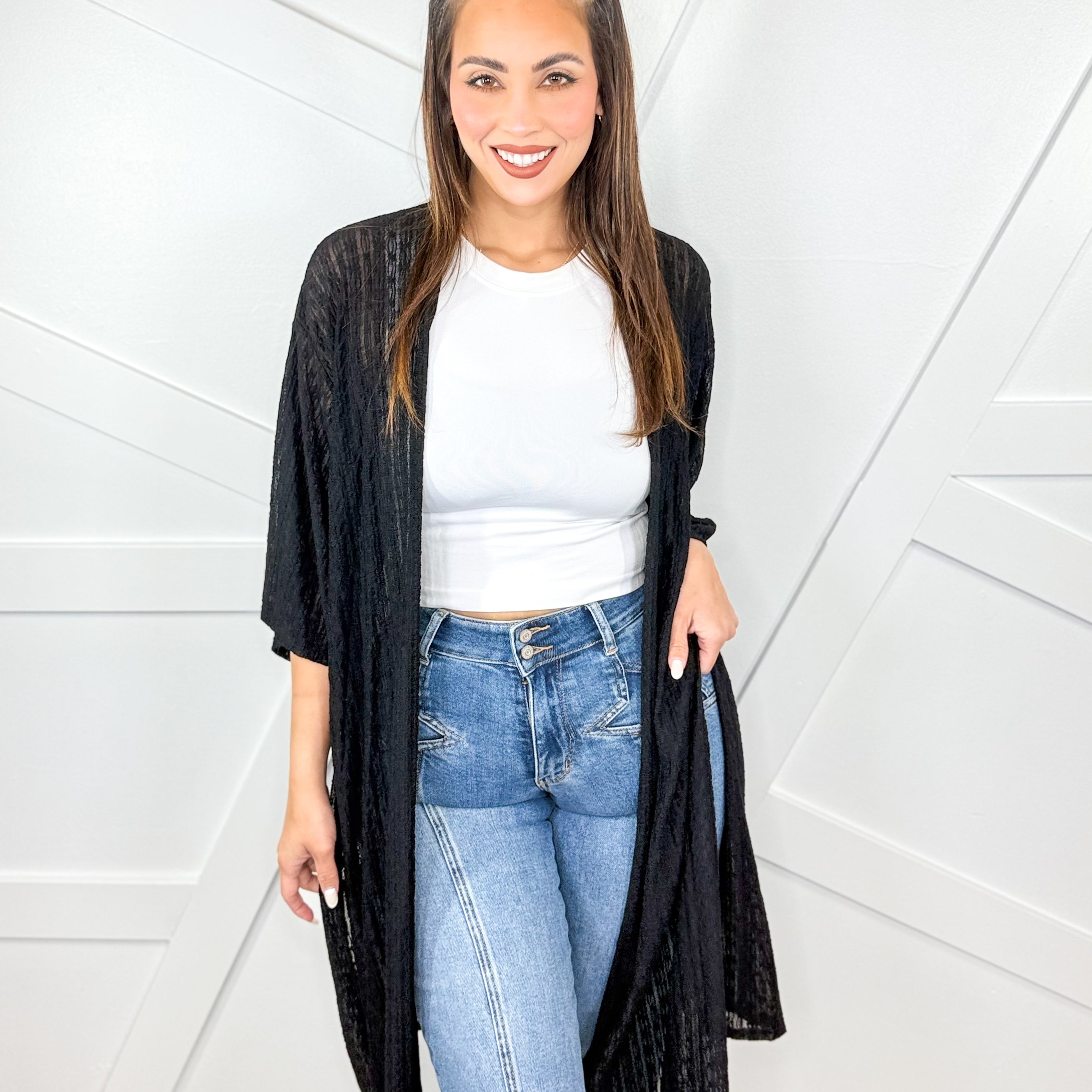 Main Event Cover Up-220 Cardigans/ Kimonos-P.S. Kate-Heathered Boho Boutique, Women's Fashion and Accessories in Palmetto, FL