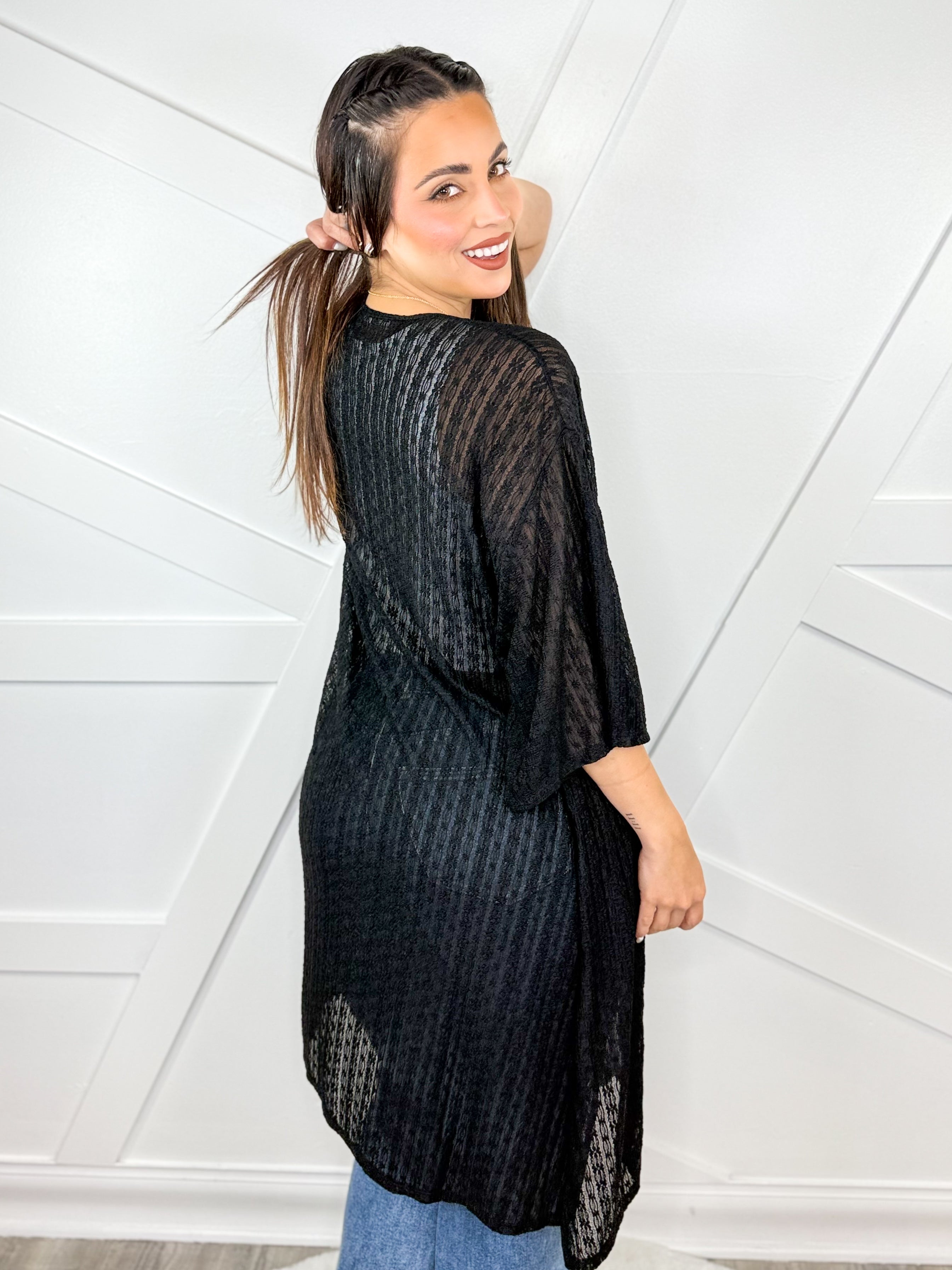 Main Event Cover Up-220 Cardigans/ Kimonos-P.S. Kate-Heathered Boho Boutique, Women's Fashion and Accessories in Palmetto, FL