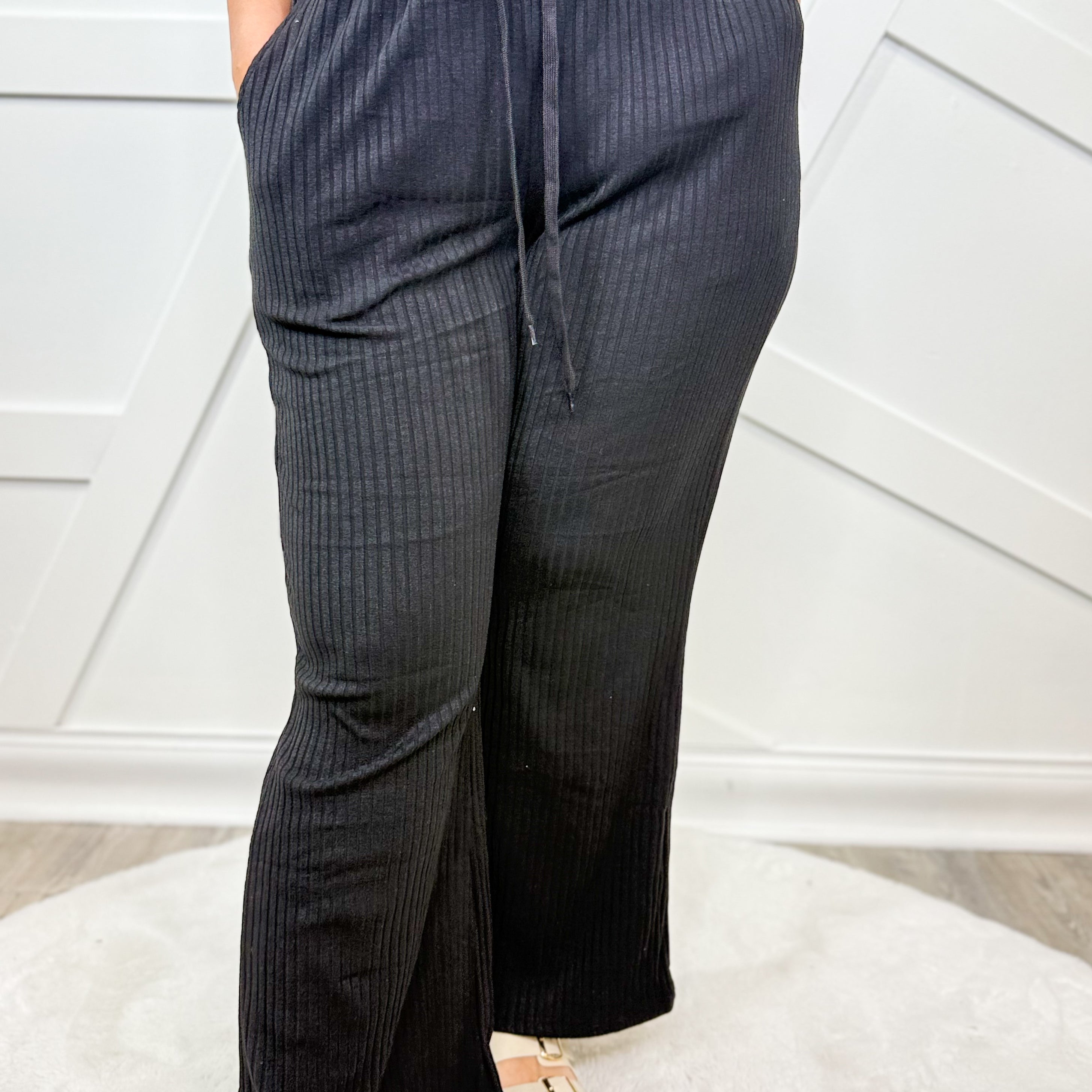 Varsity Vogue Pants-150 PANTS-White Birch-Heathered Boho Boutique, Women's Fashion and Accessories in Palmetto, FL