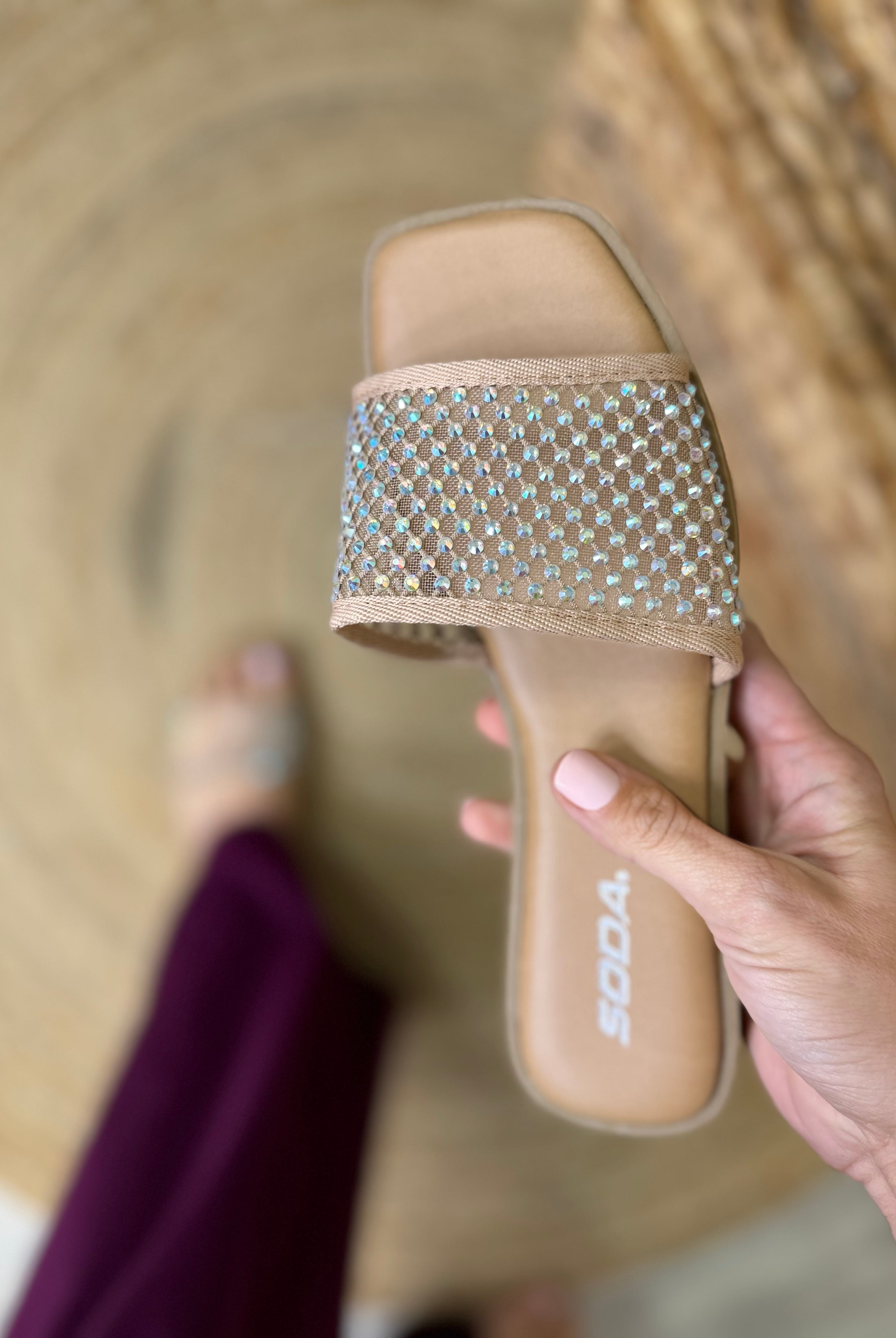 Indie Iridescent Slides-350 SHOES-FORTUNE DYNAMIC-Heathered Boho Boutique, Women's Fashion and Accessories in Palmetto, FL