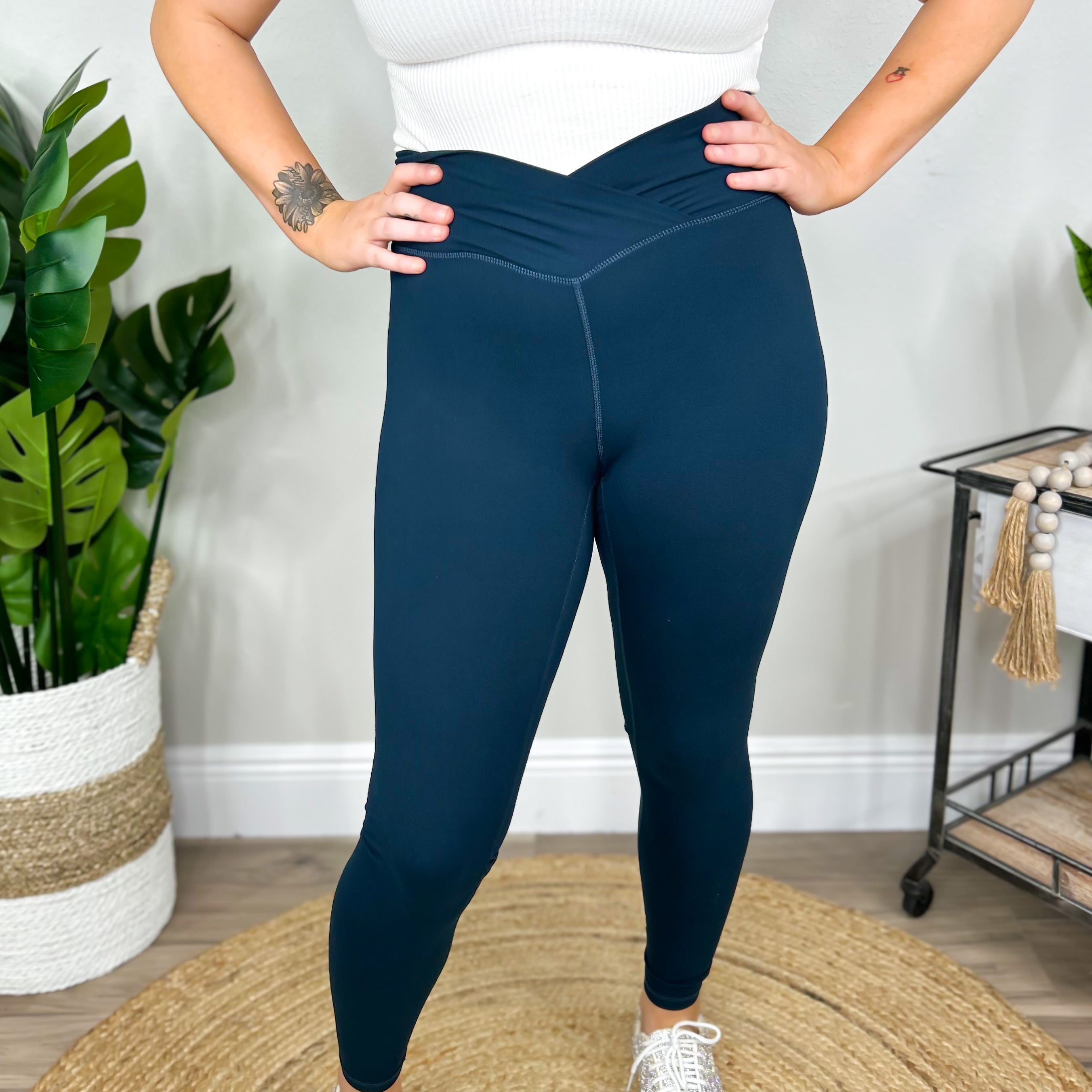 RESTOCK: Vixen V Leggings-180 LEGGINGS-Rae mode-Heathered Boho Boutique, Women's Fashion and Accessories in Palmetto, FL