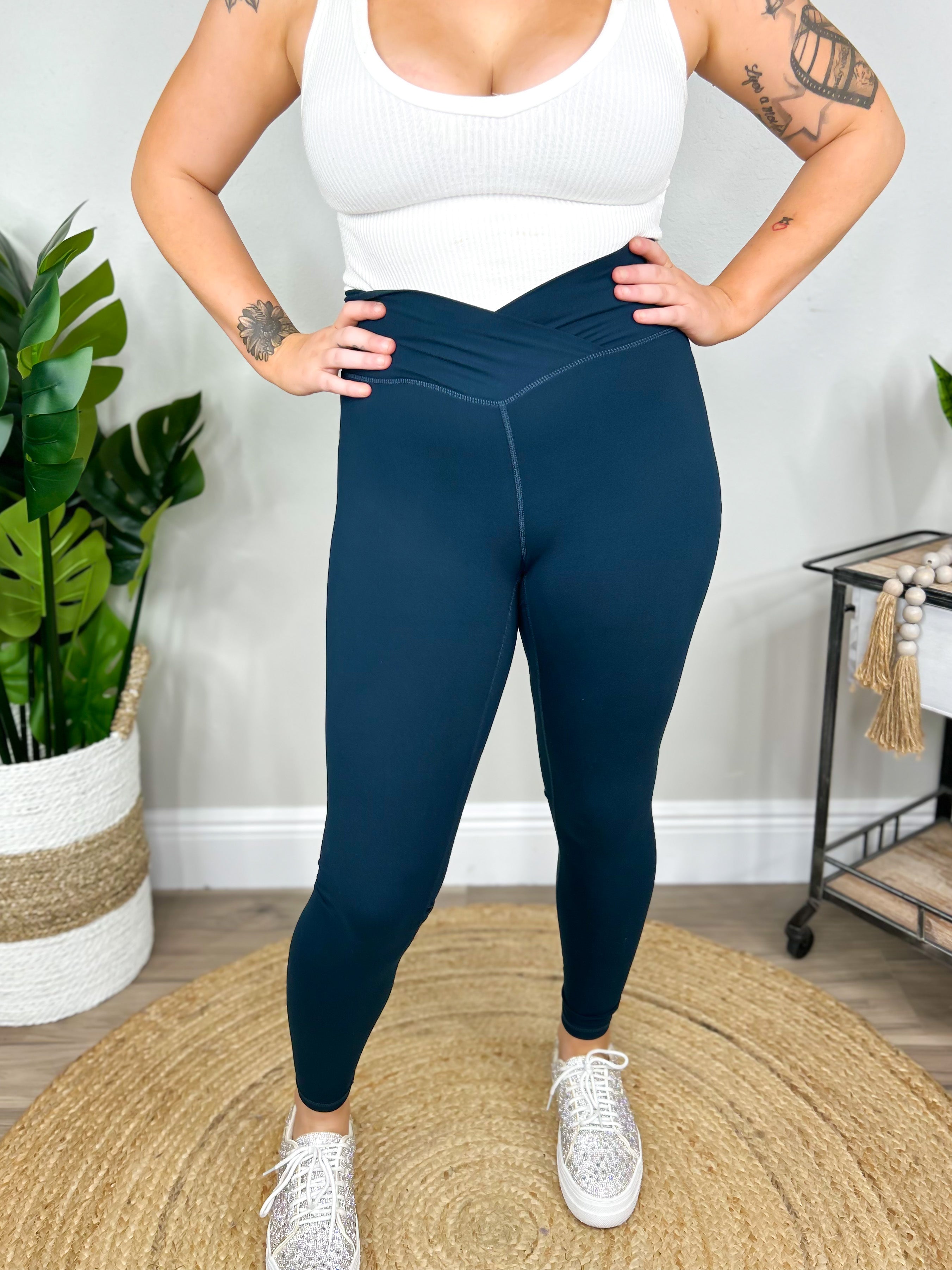 RESTOCK: Vixen V Leggings-180 LEGGINGS-Rae mode-Heathered Boho Boutique, Women's Fashion and Accessories in Palmetto, FL