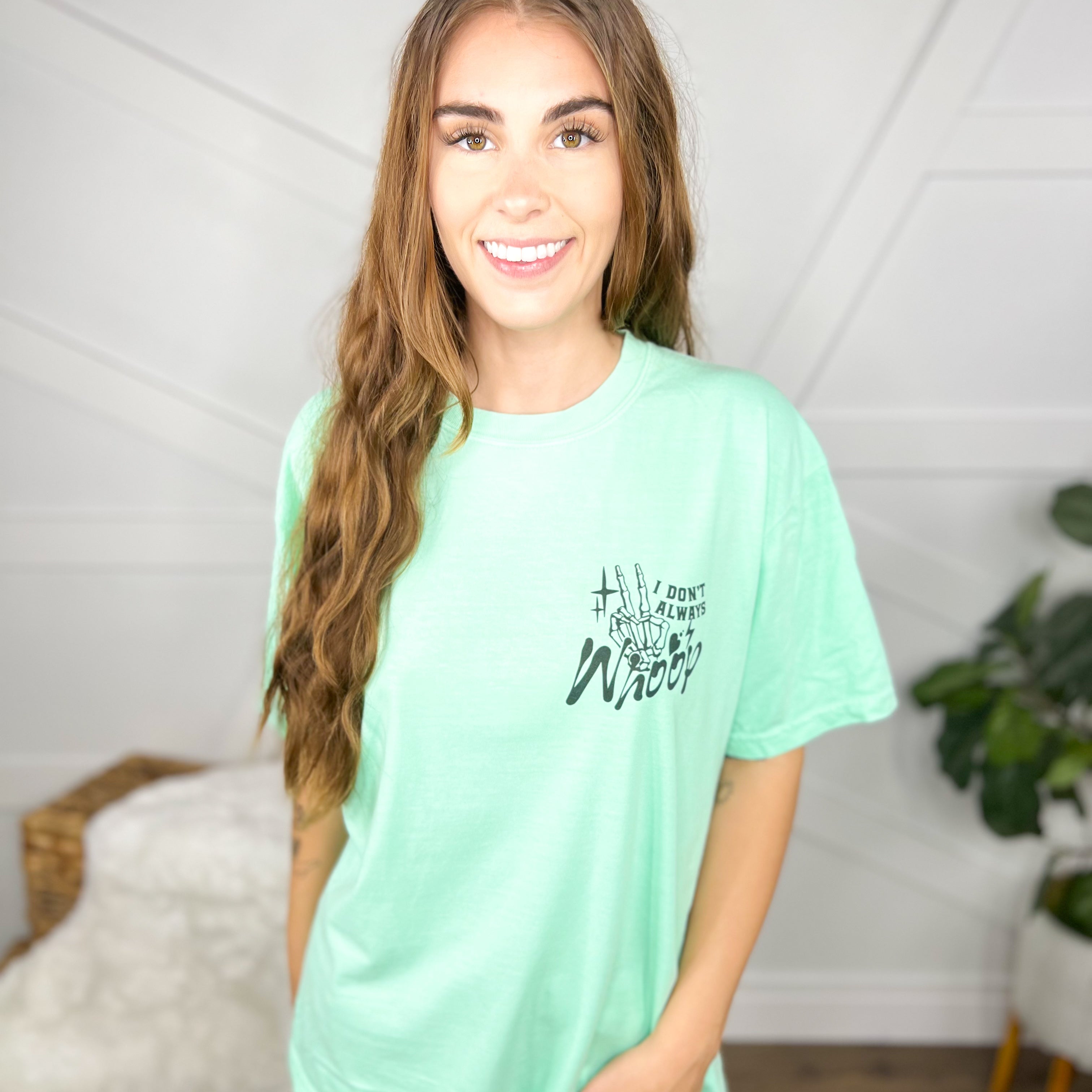 Whoop There It Is Graphic Tee-130 Graphic Tees-Heathered Boho-Heathered Boho Boutique, Women's Fashion and Accessories in Palmetto, FL
