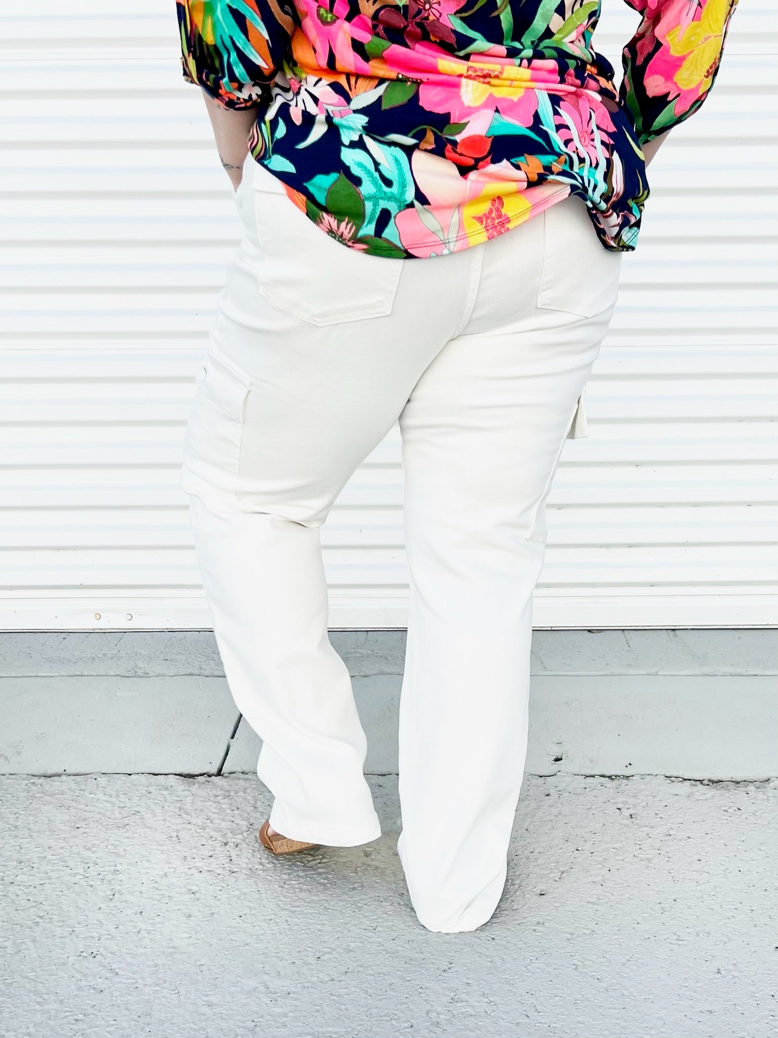 Cargo Straight Leg by Judy Blue-190 Jeans-Judy Blue-Heathered Boho Boutique, Women's Fashion and Accessories in Palmetto, FL