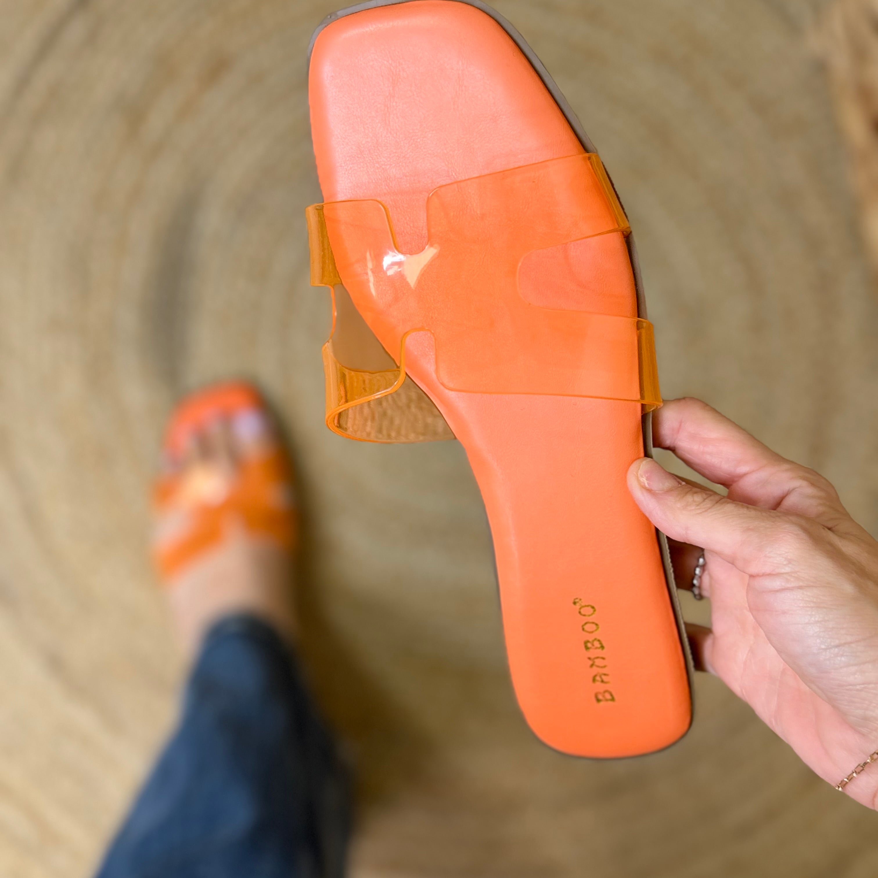 Tropical Tide Jelly Sandals - Orange-350 SHOES-JPO SHOES-Heathered Boho Boutique, Women's Fashion and Accessories in Palmetto, FL