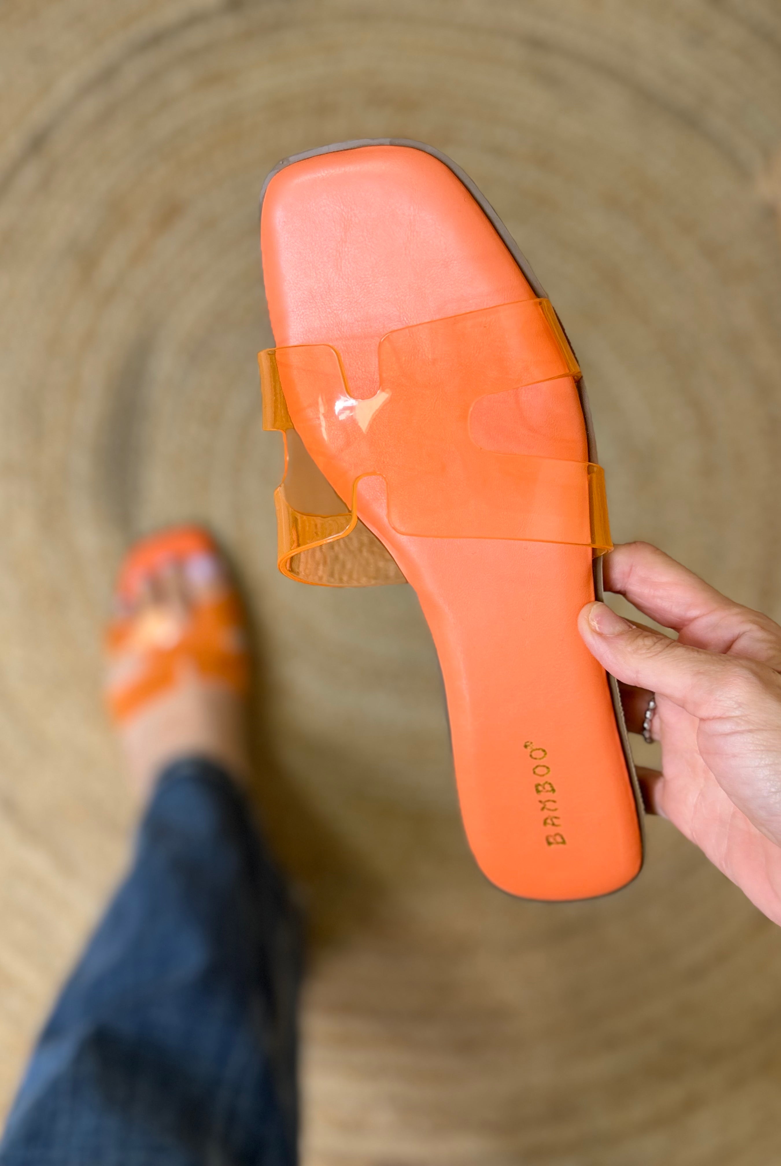 Tropical Tide Jelly Sandals - Orange-350 SHOES-JPO SHOES-Heathered Boho Boutique, Women's Fashion and Accessories in Palmetto, FL