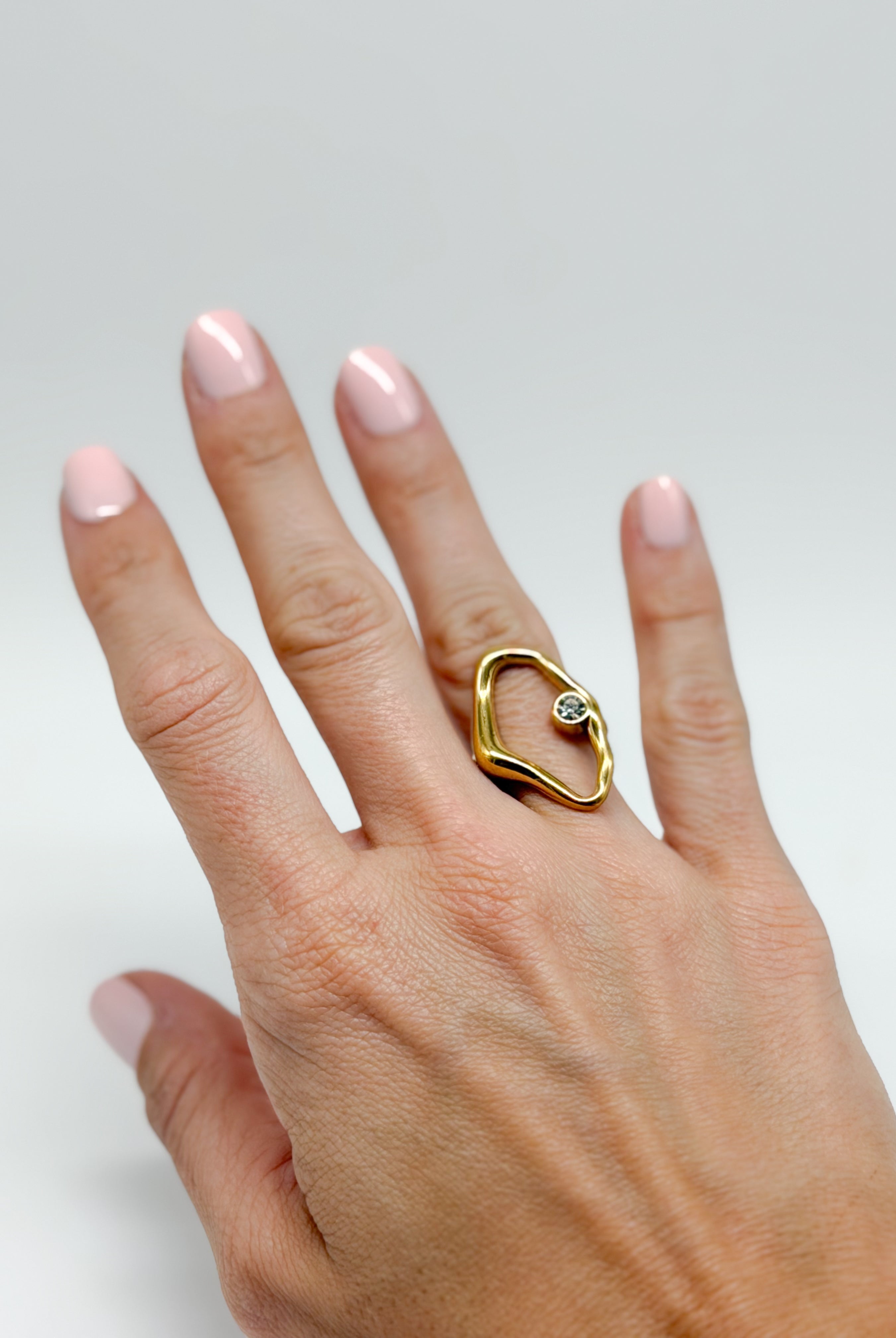 Organic Wave Ring-310 Jewelry-NIHAO JEWELRY-Heathered Boho Boutique, Women's Fashion and Accessories in Palmetto, FL