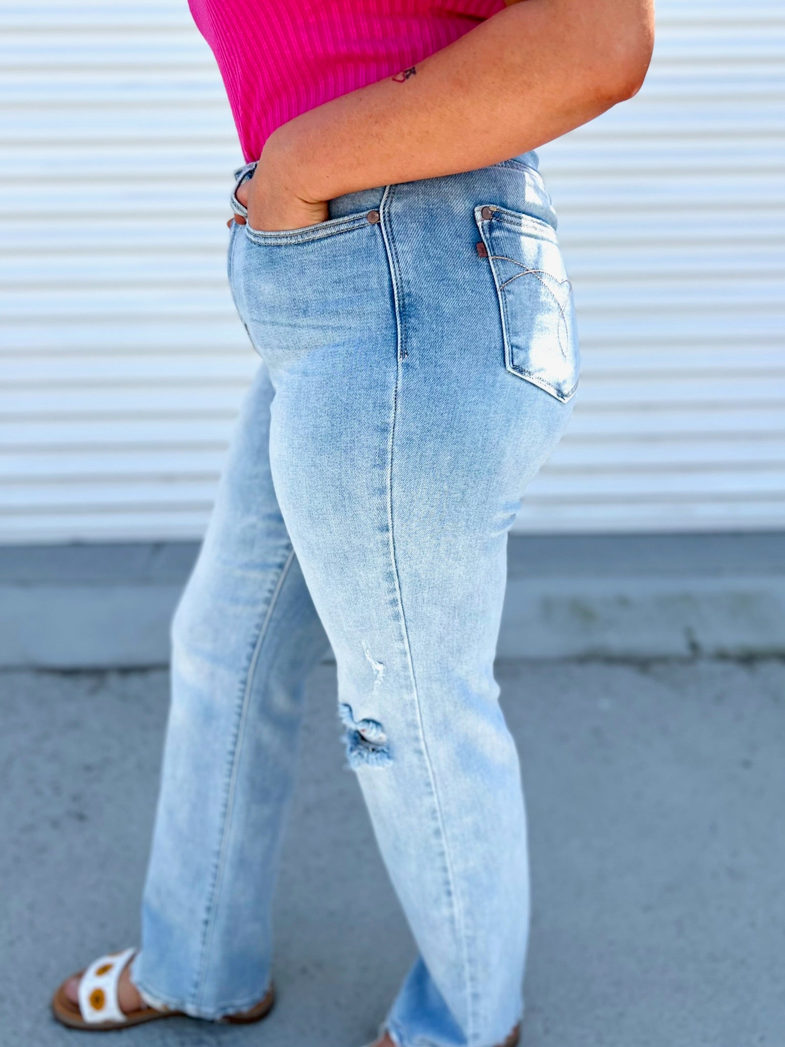 Doorbuster: Nostalgia Straight Leg by Judy Blue-190 Jeans-Judy Blue-Heathered Boho Boutique, Women's Fashion and Accessories in Palmetto, FL