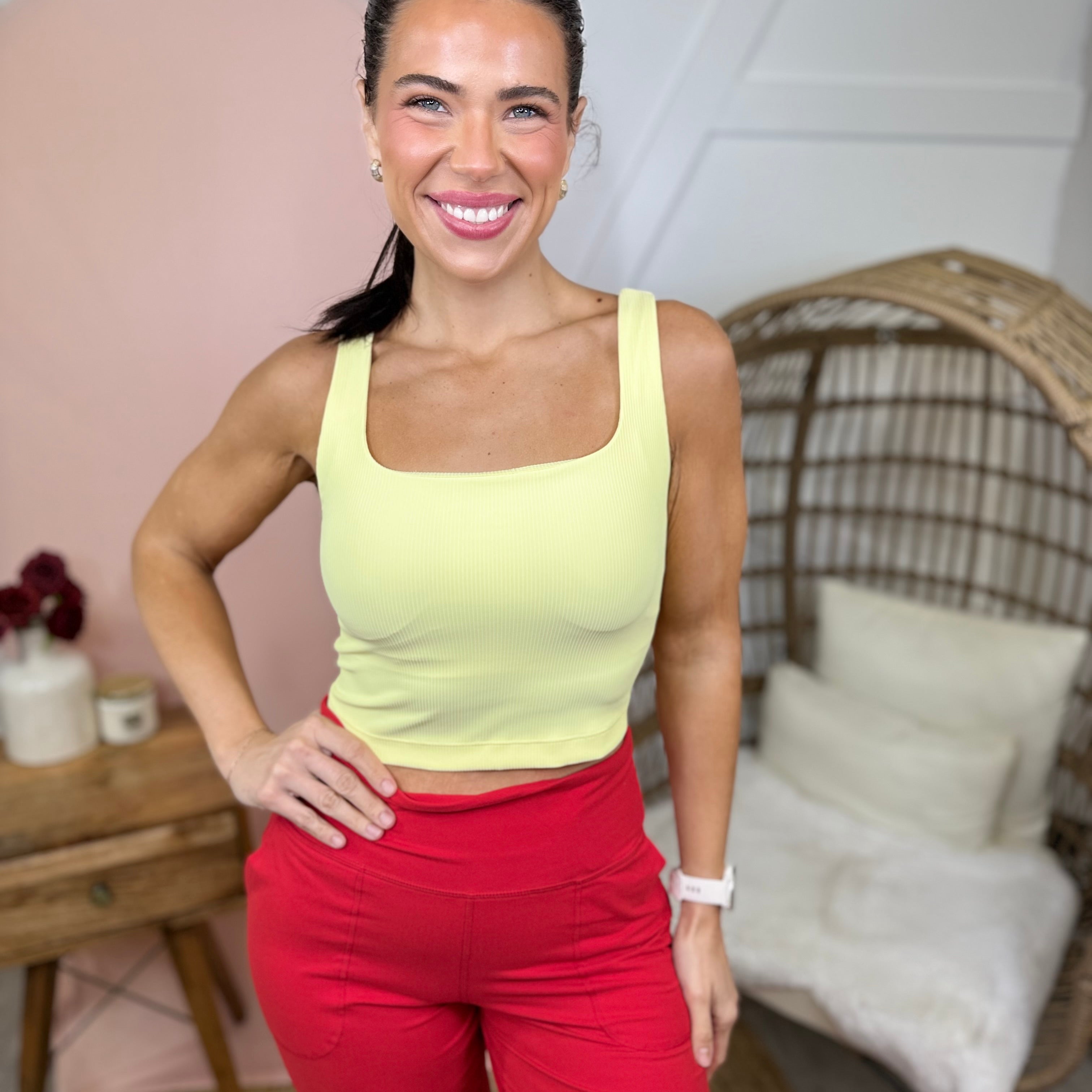 Restock: Team Player Ribbed Brami Top-100 Tank/Crop Tops-Rae Mode-Heathered Boho Boutique, Women's Fashion and Accessories in Palmetto, FL