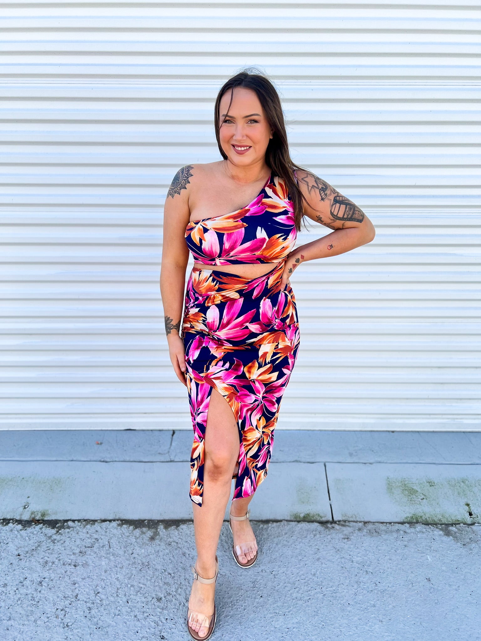 Tropic Like It's Hot Dress-230 Dresses/Jumpsuits/Rompers-Eldridge-Heathered Boho Boutique, Women's Fashion and Accessories in Palmetto, FL