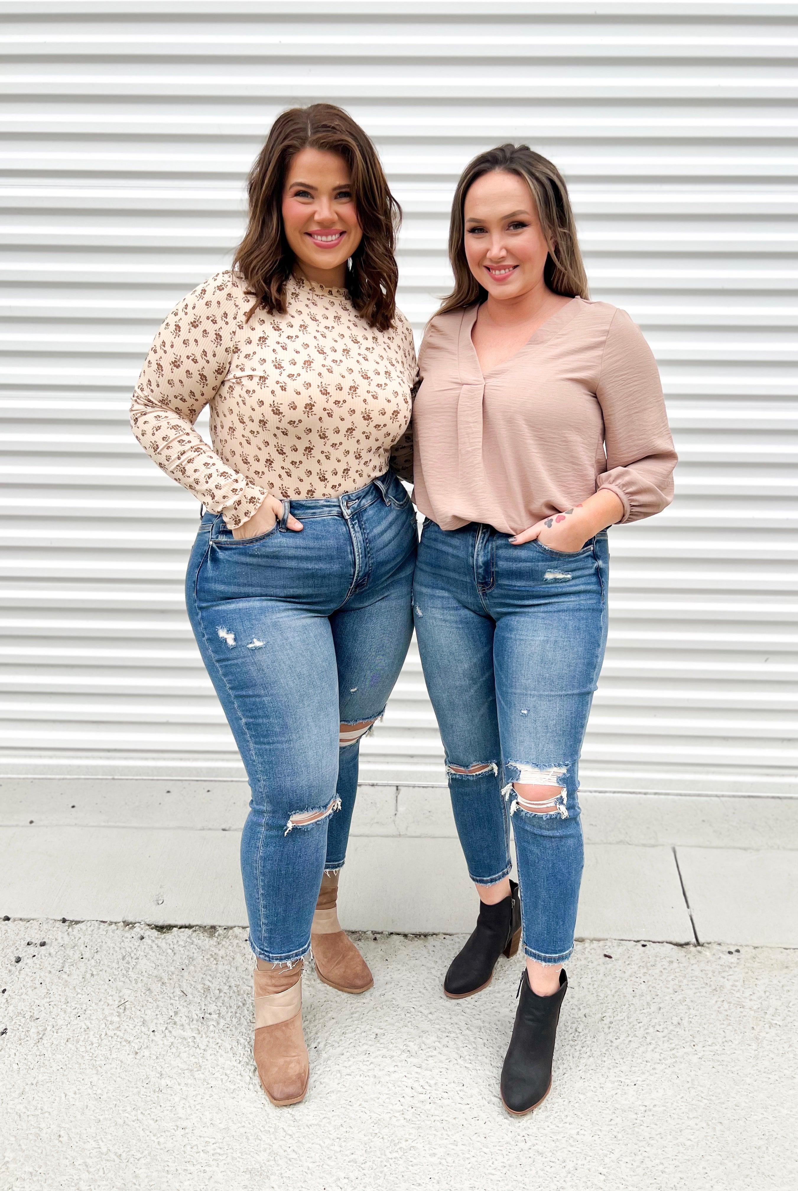 Lissner High Rise Mom Jean-190 Jeans-Mica Denim-Heathered Boho Boutique, Women's Fashion and Accessories in Palmetto, FL