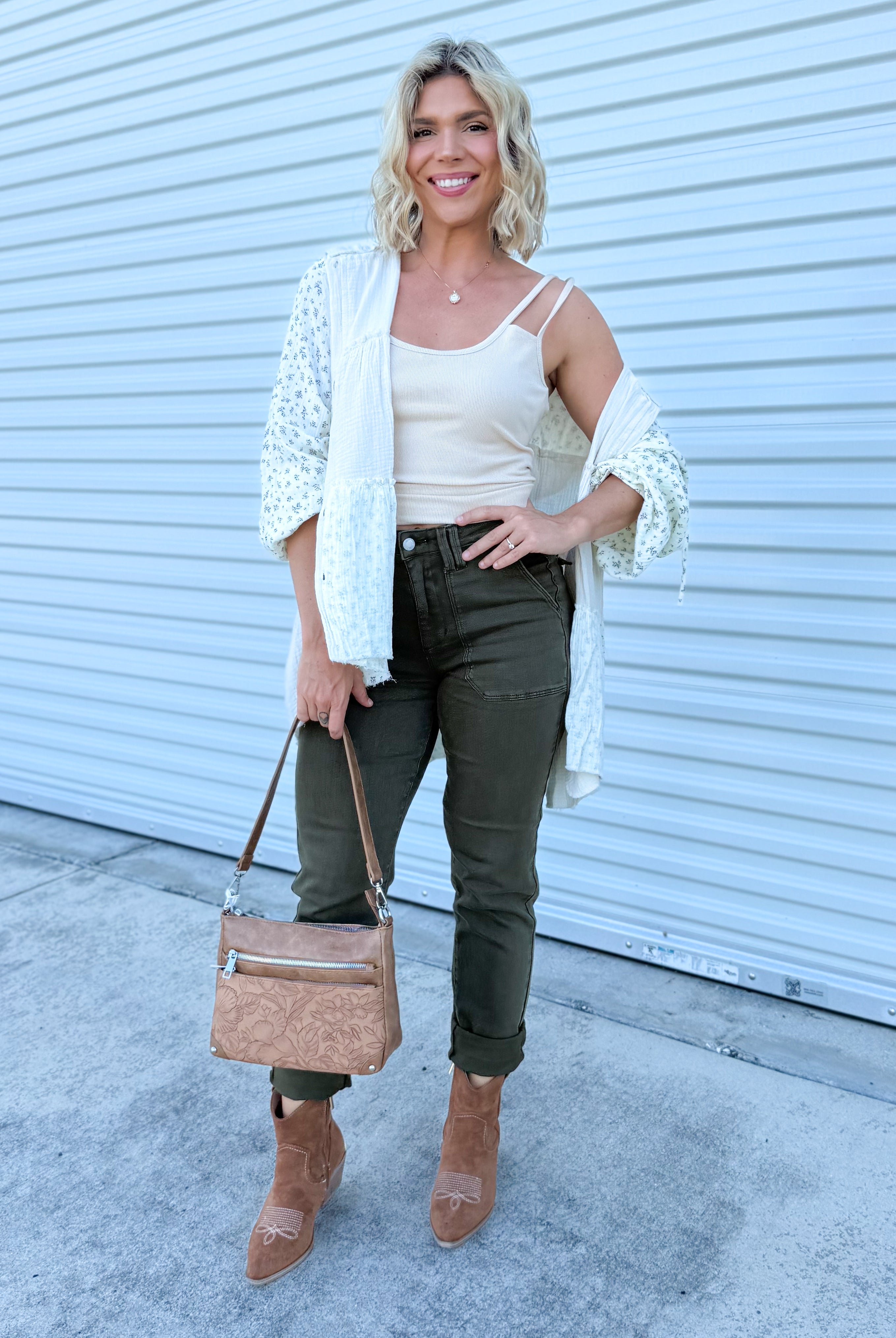 Out of the Woods Weekender by Judy Blue-190 Jeans-Judy Blue-Heathered Boho Boutique, Women's Fashion and Accessories in Palmetto, FL