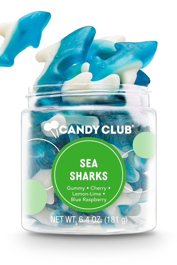 RESTOCK: Sea Sharks Gummies-340 Other Accessories-Candy Club-Heathered Boho Boutique, Women's Fashion and Accessories in Palmetto, FL
